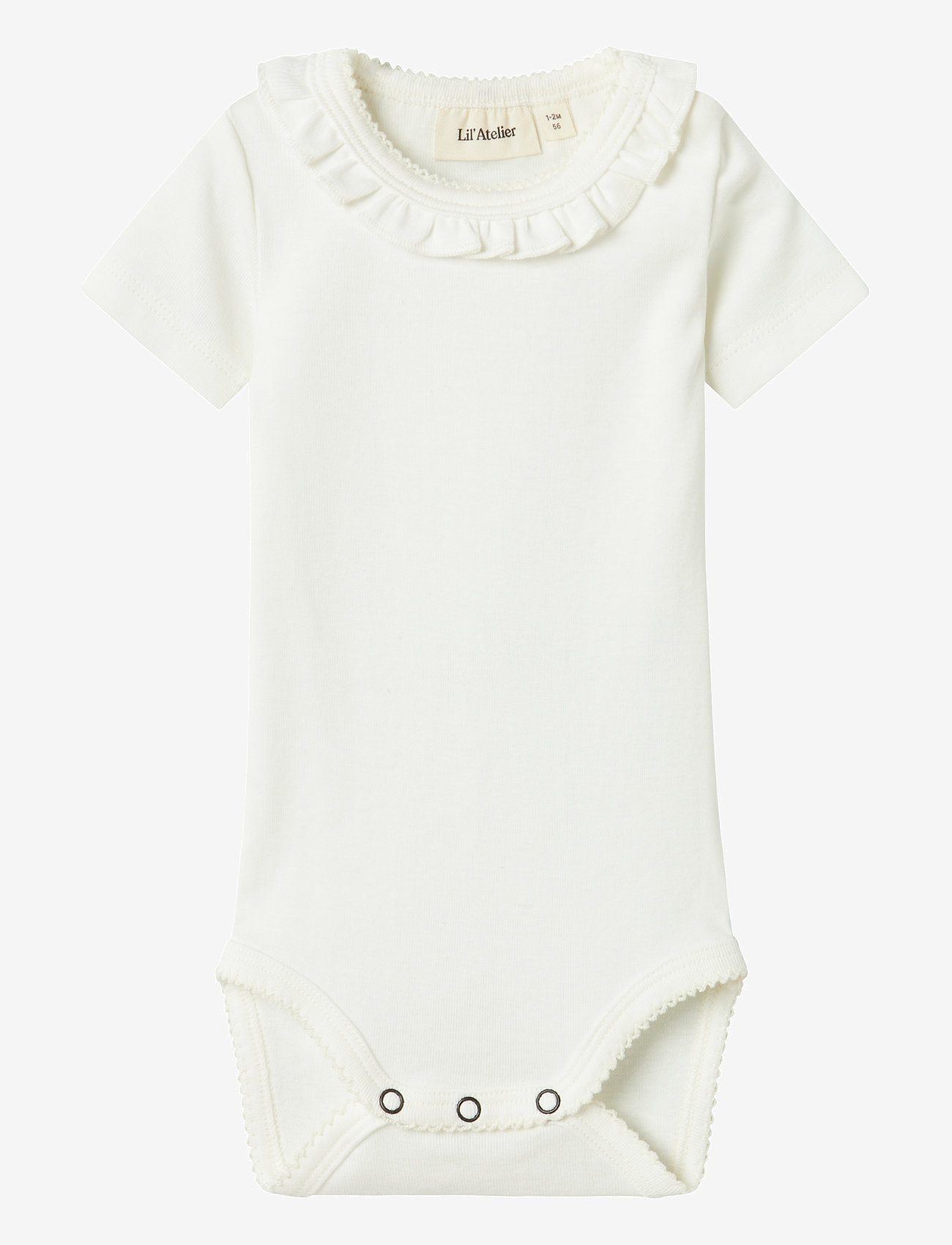 Lil'Atelier - NBFLALO TEM SS SLIM BODY LIL - lühikeste varrukatega bodid - coconut milk - 0