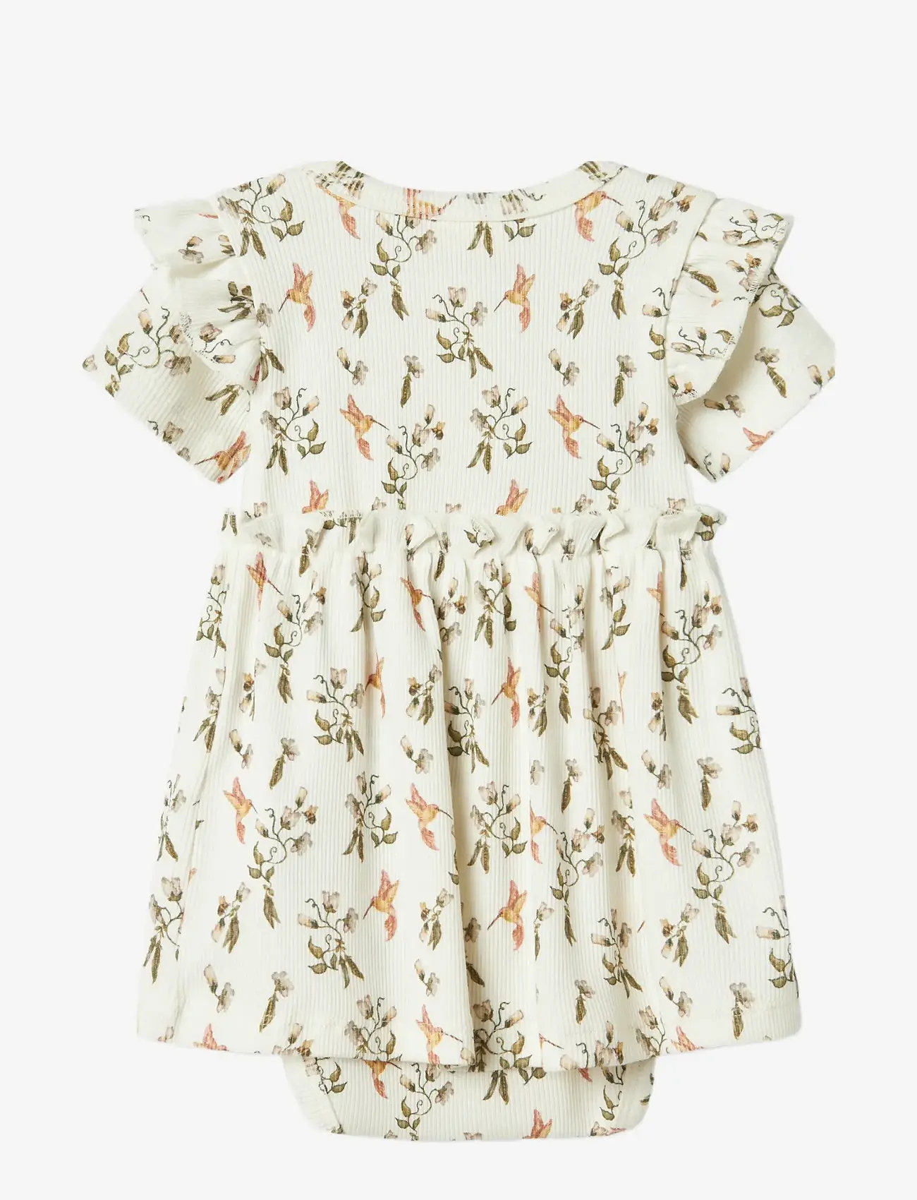 Lil'Atelier - NBFLAVO EKI SS BODY DRESS LIL - short-sleeved baby dresses - coconut milk - 1