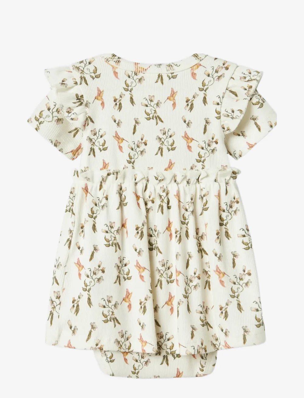 Lil'Atelier - NBFLAVO EKI SS BODY DRESS LIL - kurzärmelige babykleider - coconut milk - 1