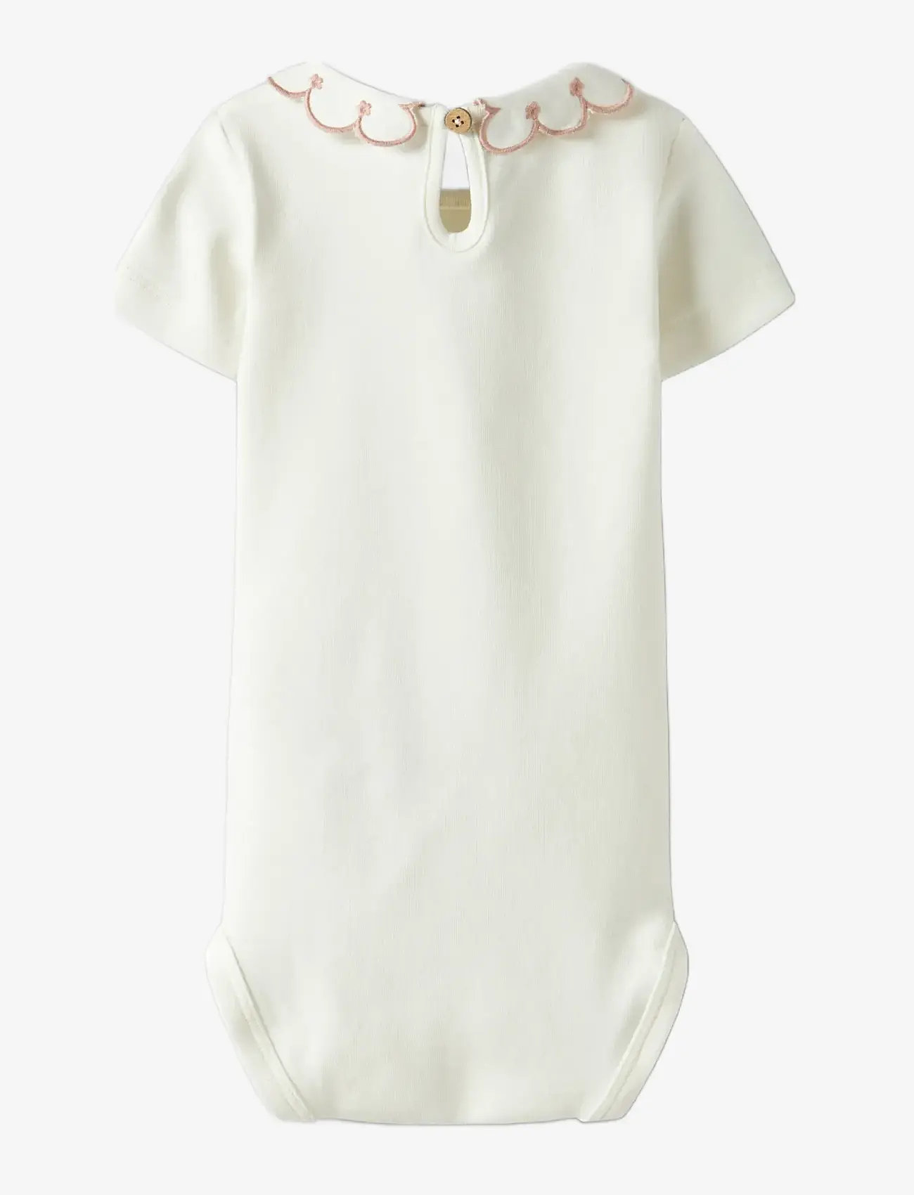 Lil'Atelier - NBFFUNDO SS SLIM BODY LIL - kortärmade bodies - coconut milk - 1