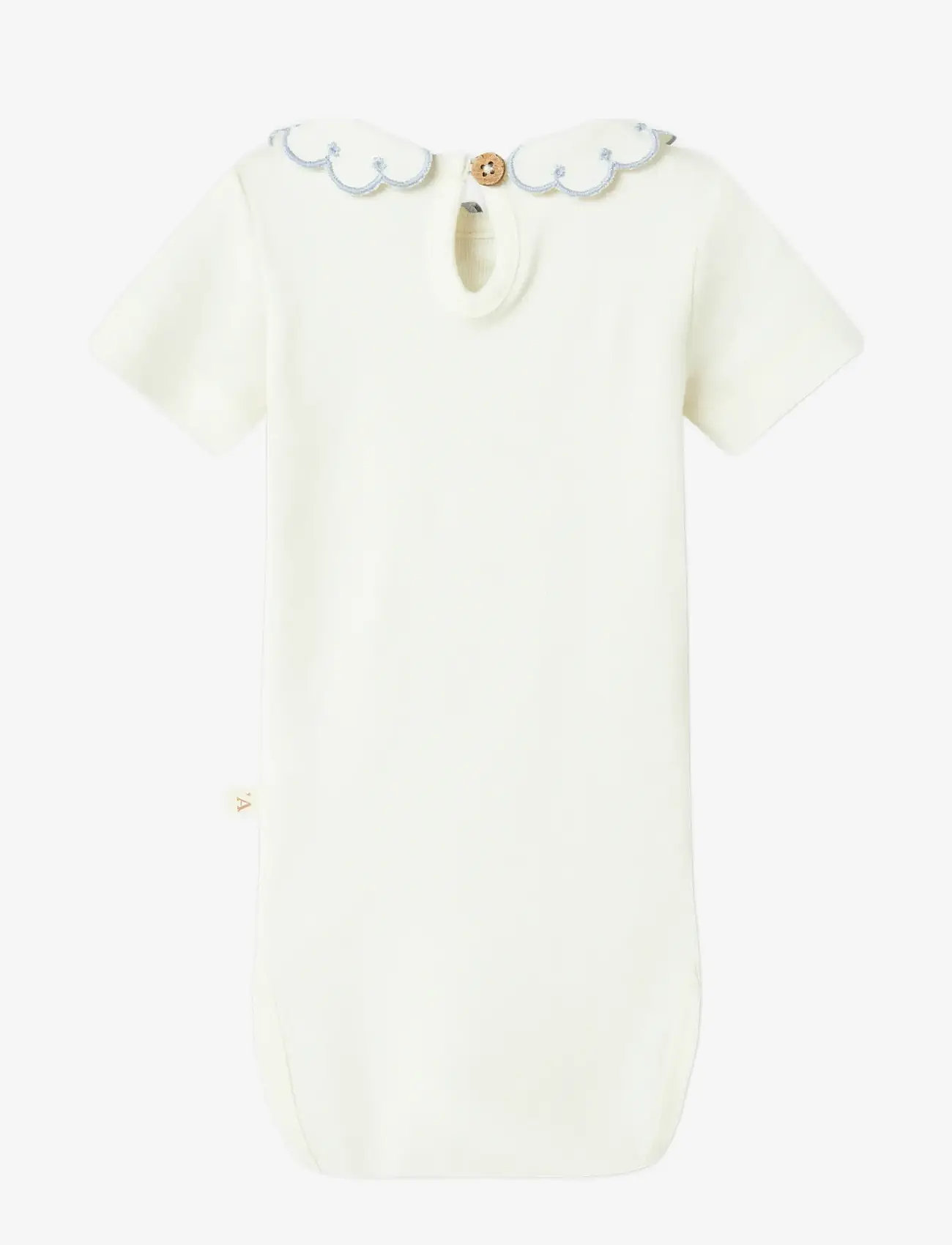 Lil'Atelier - NBFFUNDO SS SLIM BODY LIL - kortärmade bodies - coconut milk - 1