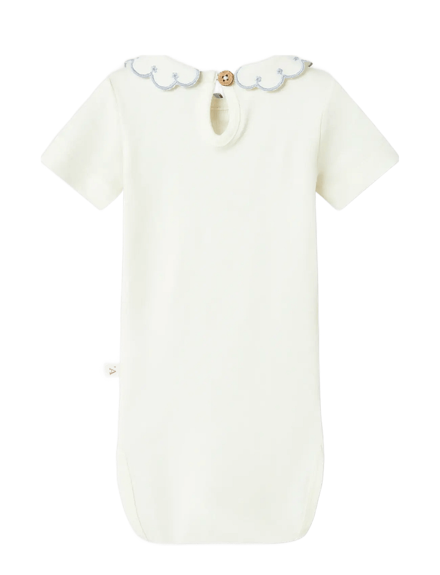 Lil'Atelier - NBFFUNDO SS SLIM BODY LIL - kortärmade bodies - coconut milk - 1