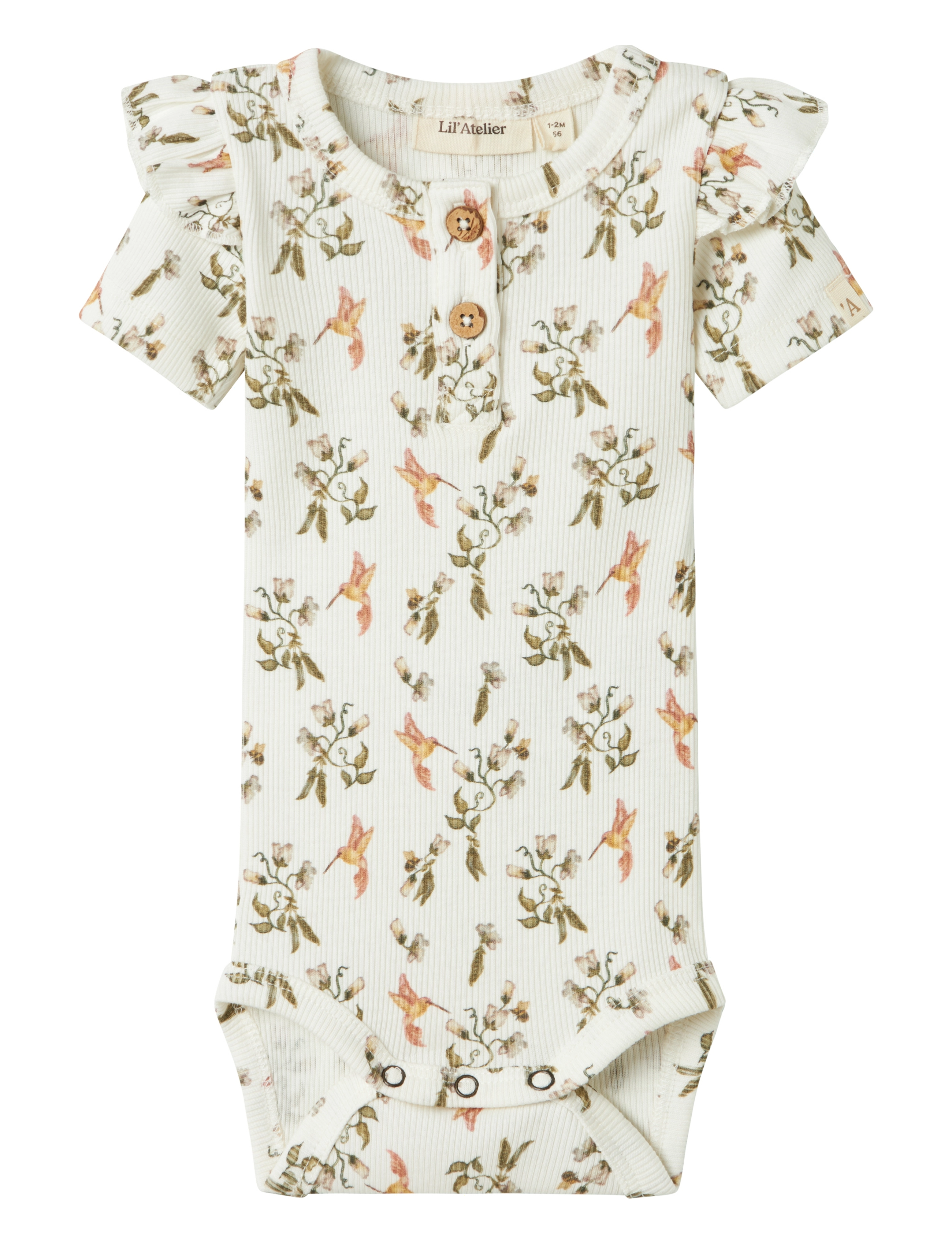 Lil'Atelier NBFLAVO EVI SS SLIM BODY LIL - Riided - COCONUT MILK / white