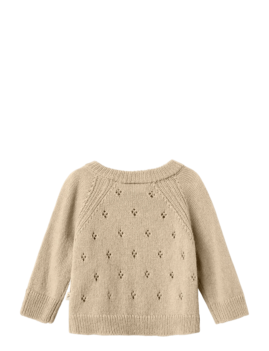 Lil'Atelier - NBNNALIO WOOL LS WRAP KNIT LIL - safari - 2