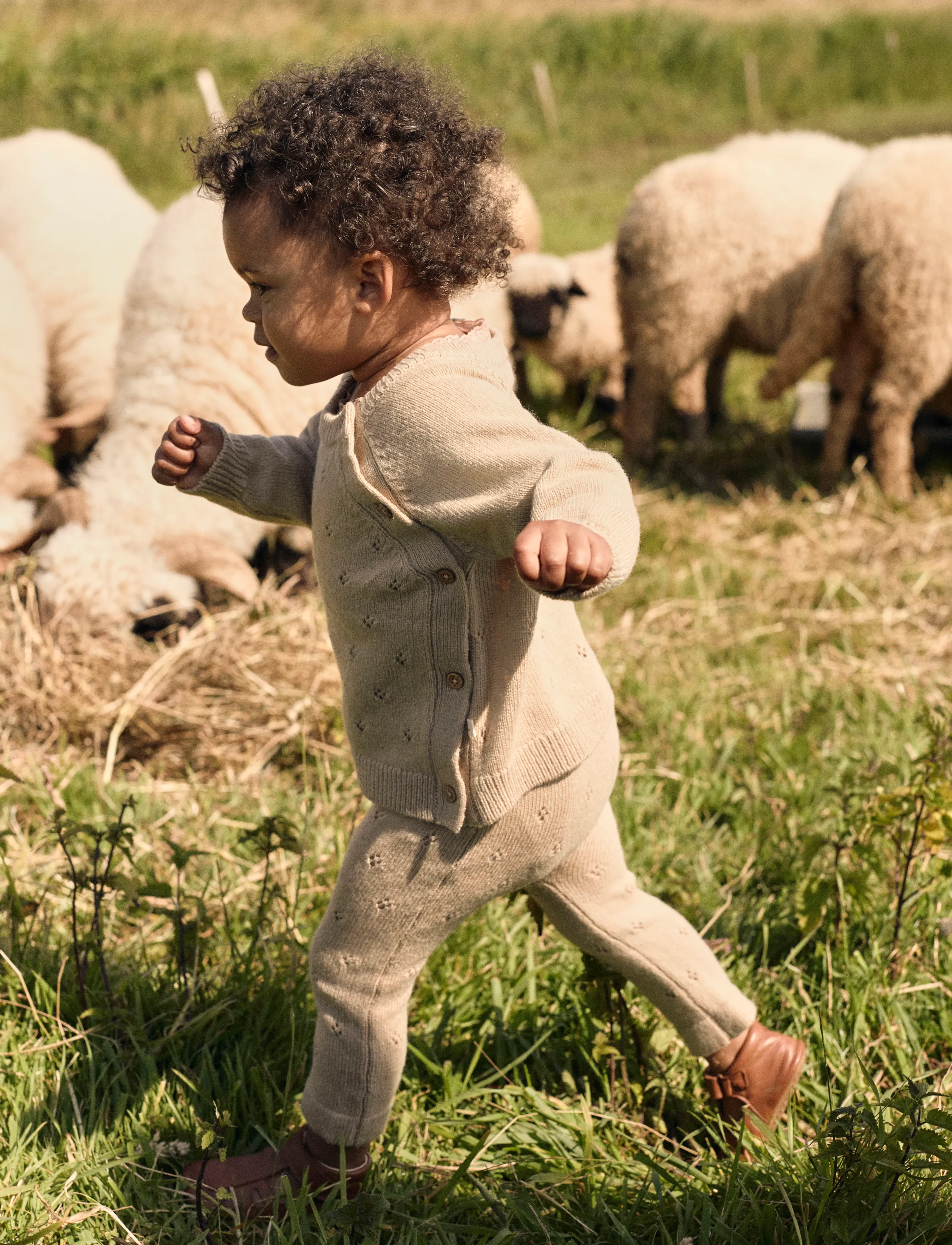 Lil'Atelier - NBNNALIO WOOL LS WRAP KNIT LIL - safari - 3