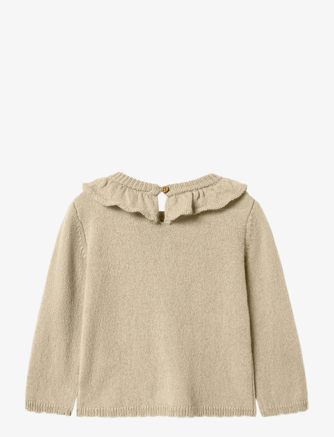 Lil'Atelier - NMFNALIO WOOL LS KNIT LIL - jumpers - safari - 2