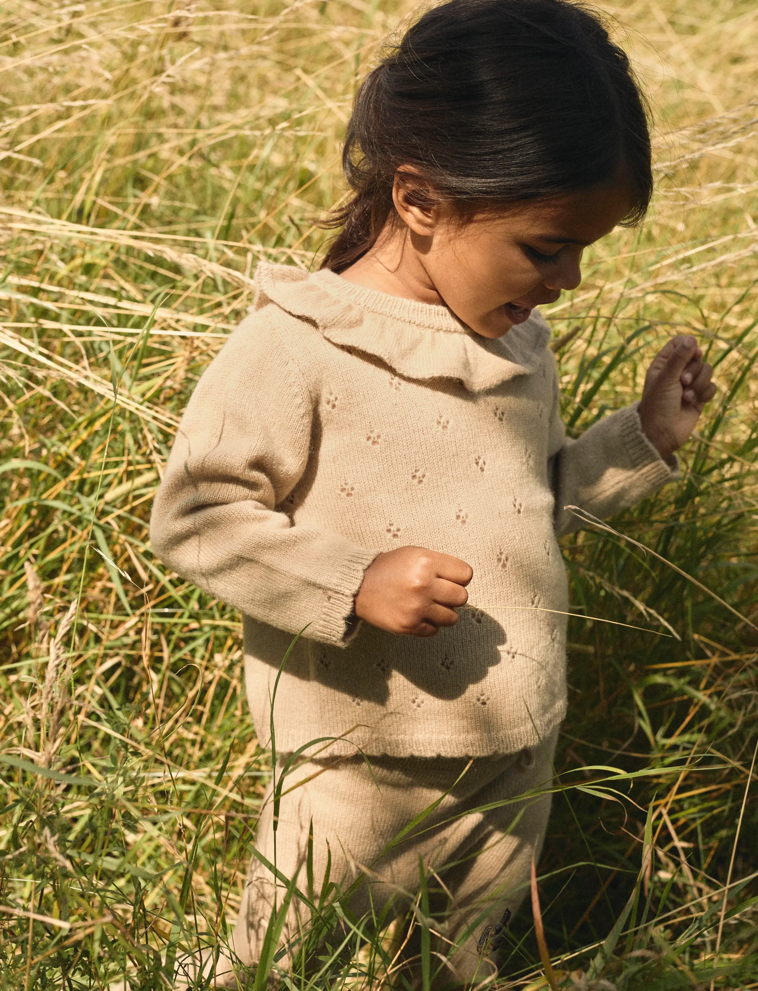 Lil'Atelier - NMFNALIO WOOL LS KNIT LIL - džemprid - safari - 4