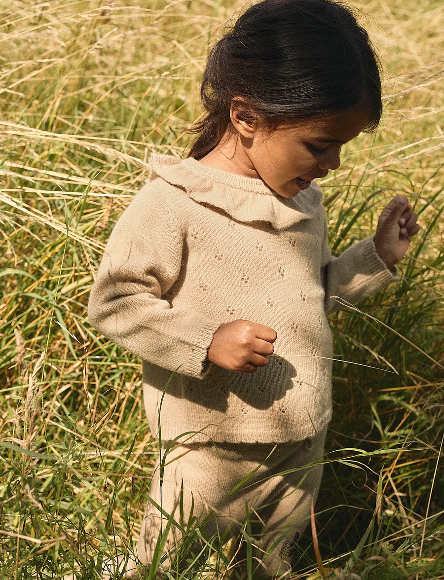 Lil'Atelier - NMFNALIO WOOL LS KNIT LIL - džemprid - safari - 4