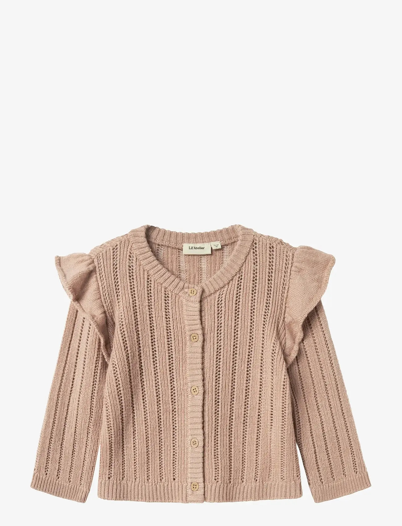 Lil'Atelier - NMFNOMO WOOL LS KNIT CARD LIL - koftor - roebuck - 1