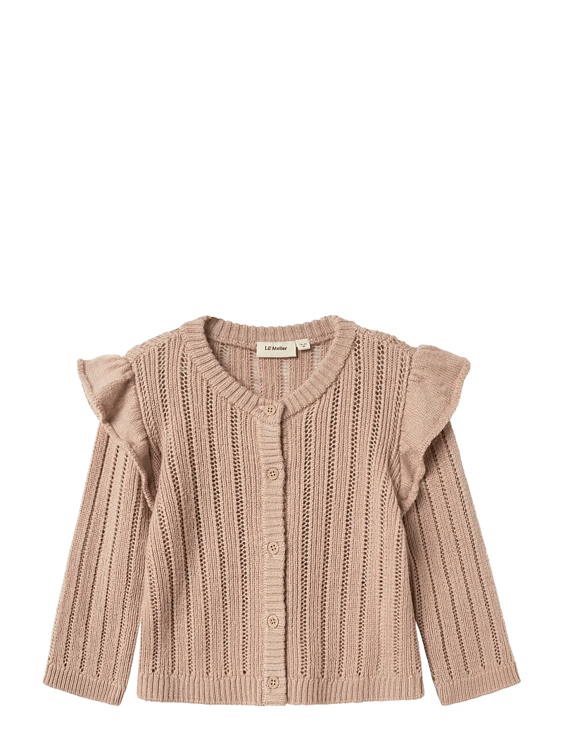 Lil'Atelier - NMFNOMO WOOL LS KNIT CARD LIL - koftor - roebuck - 1