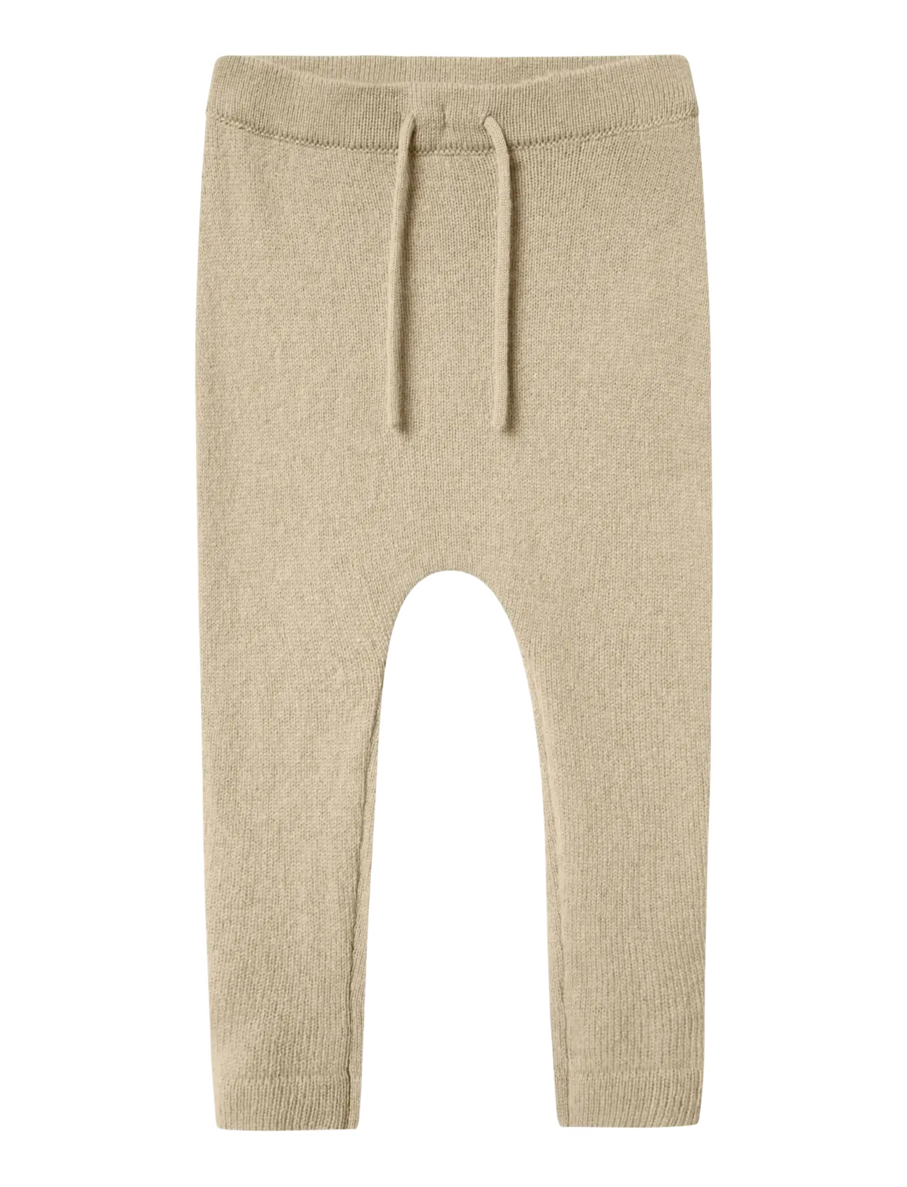 Lil'Atelier NMNNALIO WOOL KNIT PANT LIL - Finkläder - SAFARI / beige