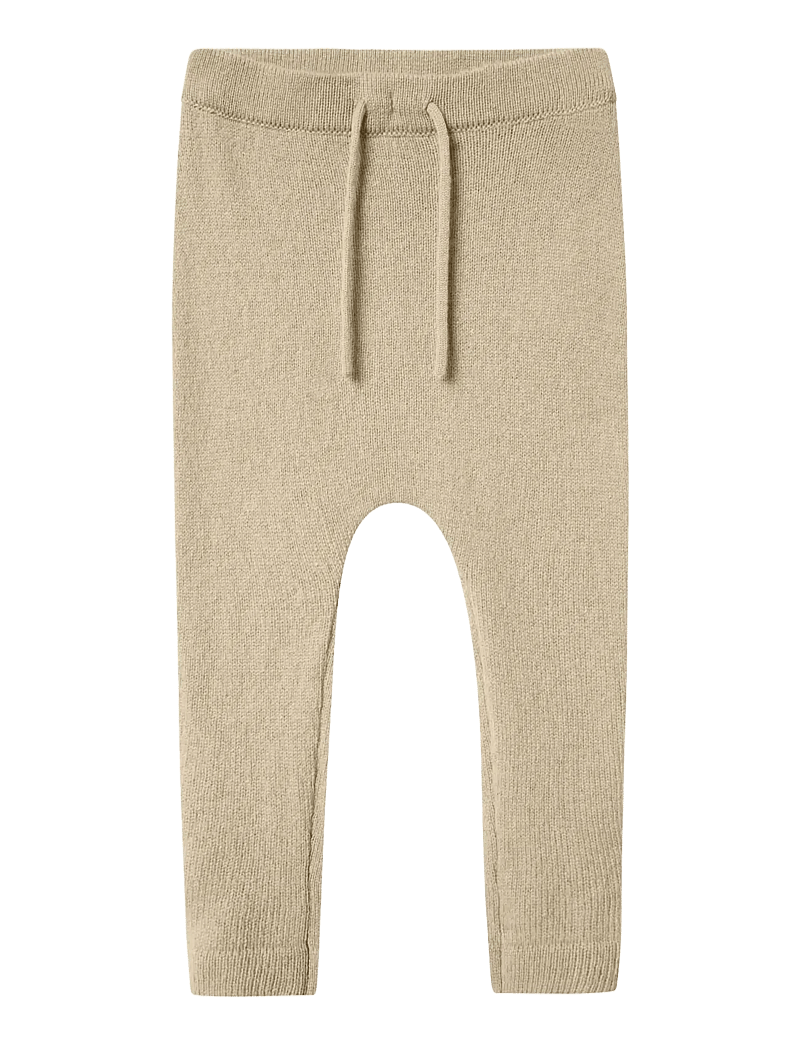 Lil'Atelier - NMNNALIO WOOL KNIT PANT LIL - bikses mazuļiem - safari - 1