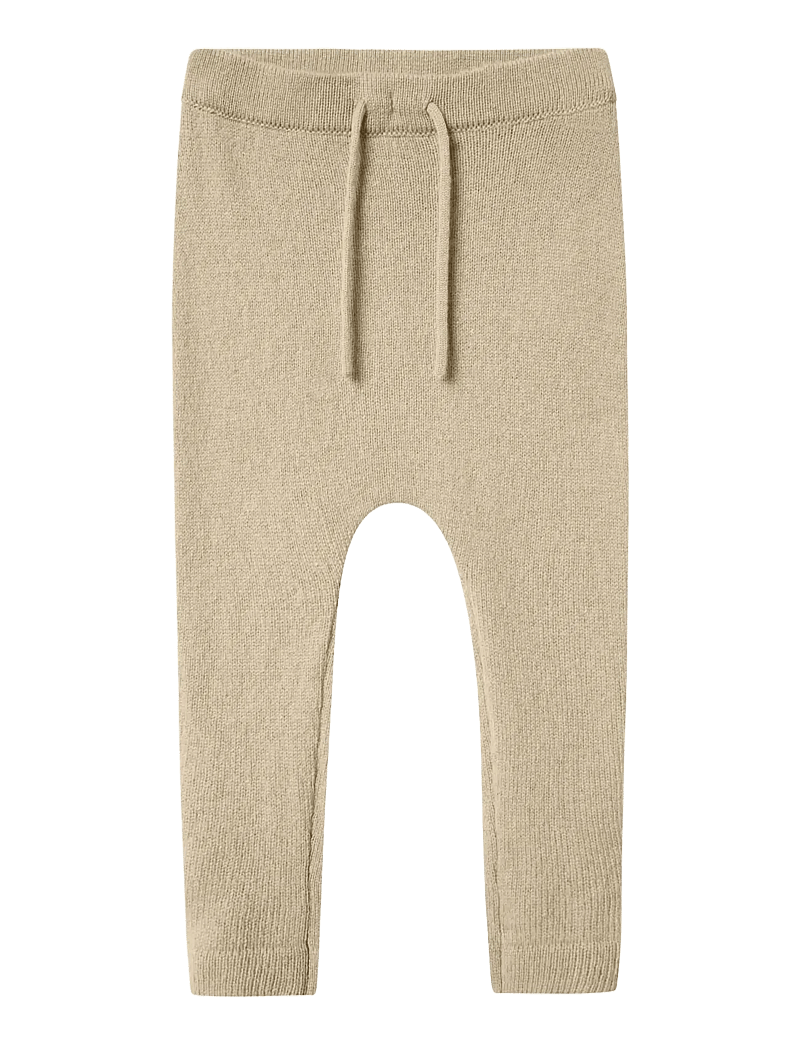 Lil'Atelier - NMNNALIO WOOL KNIT PANT LIL - babybukser - safari - 1