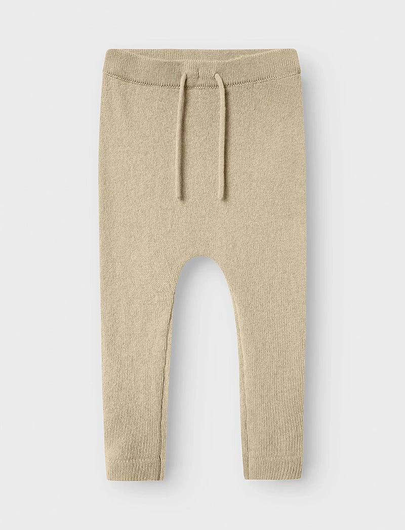 Lil'Atelier - NMNNALIO WOOL KNIT PANT LIL - babybukser - safari - 0