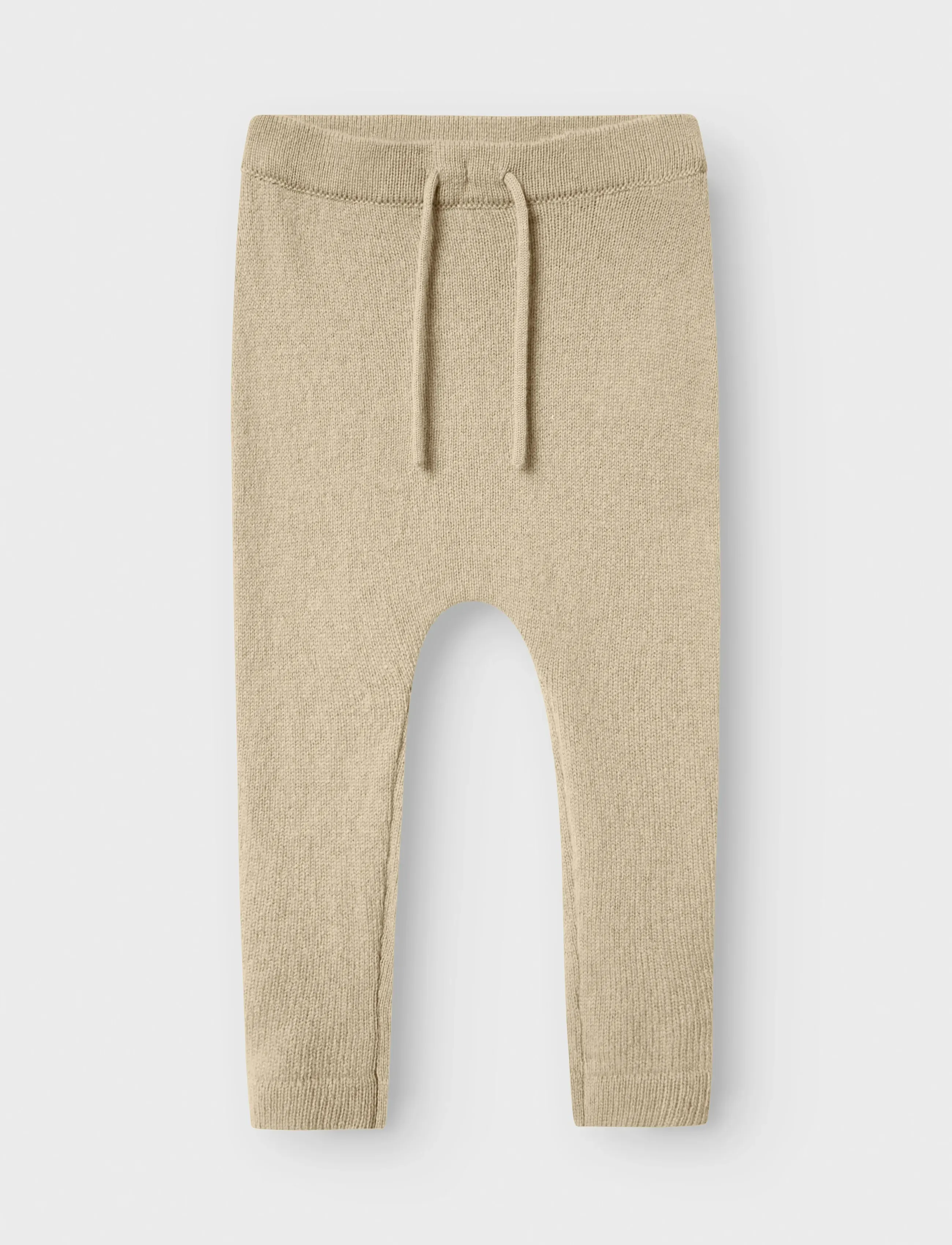 Lil'Atelier NMNNALIO WOOL KNIT PANT LIL - Underdele - SAFARI / beige