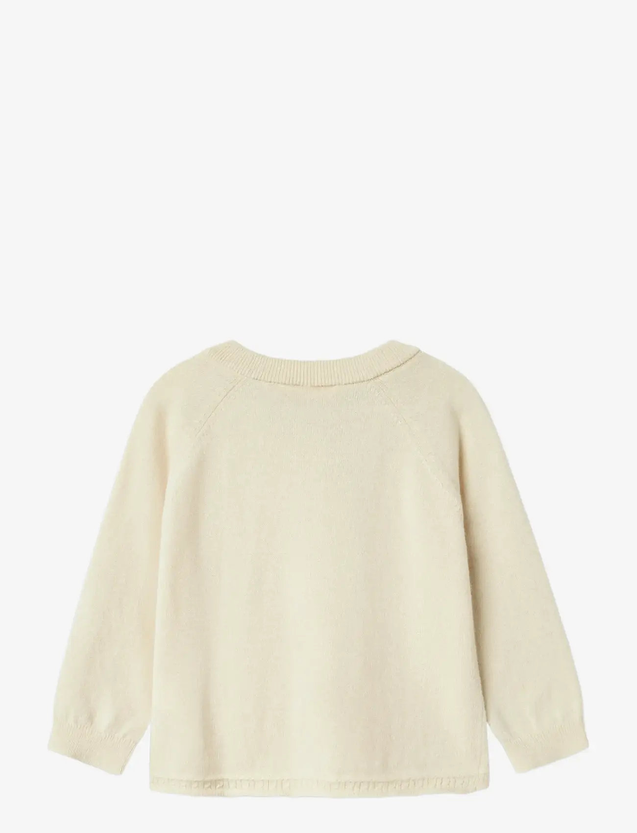 Lil'Atelier - NMNNORD WO/CO LS KNIT CARD LIL - koftor - turtledove - 2