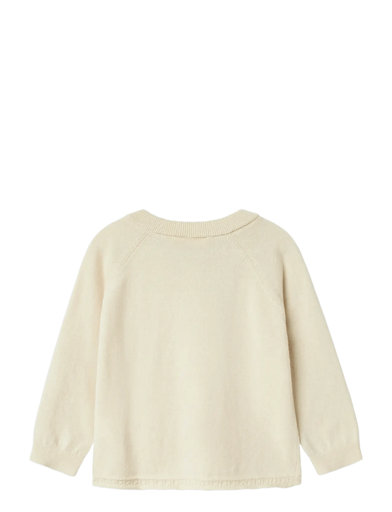 Lil'Atelier - NMNNORD WO/CO LS KNIT CARD LIL - koftor - turtledove - 2