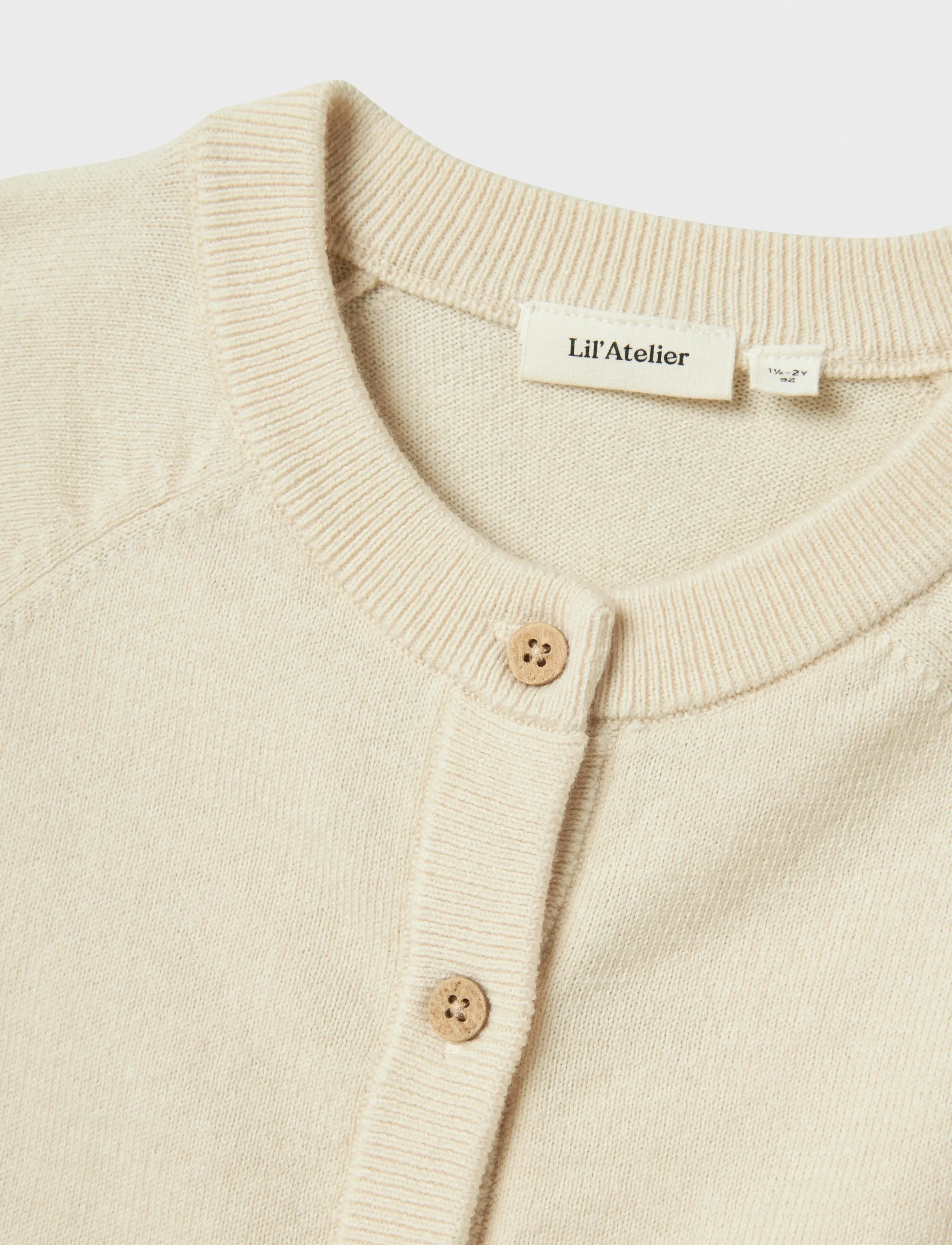 Lil'Atelier - NMNNORD WO/CO LS KNIT CARD LIL - cardigans - turtledove - 3