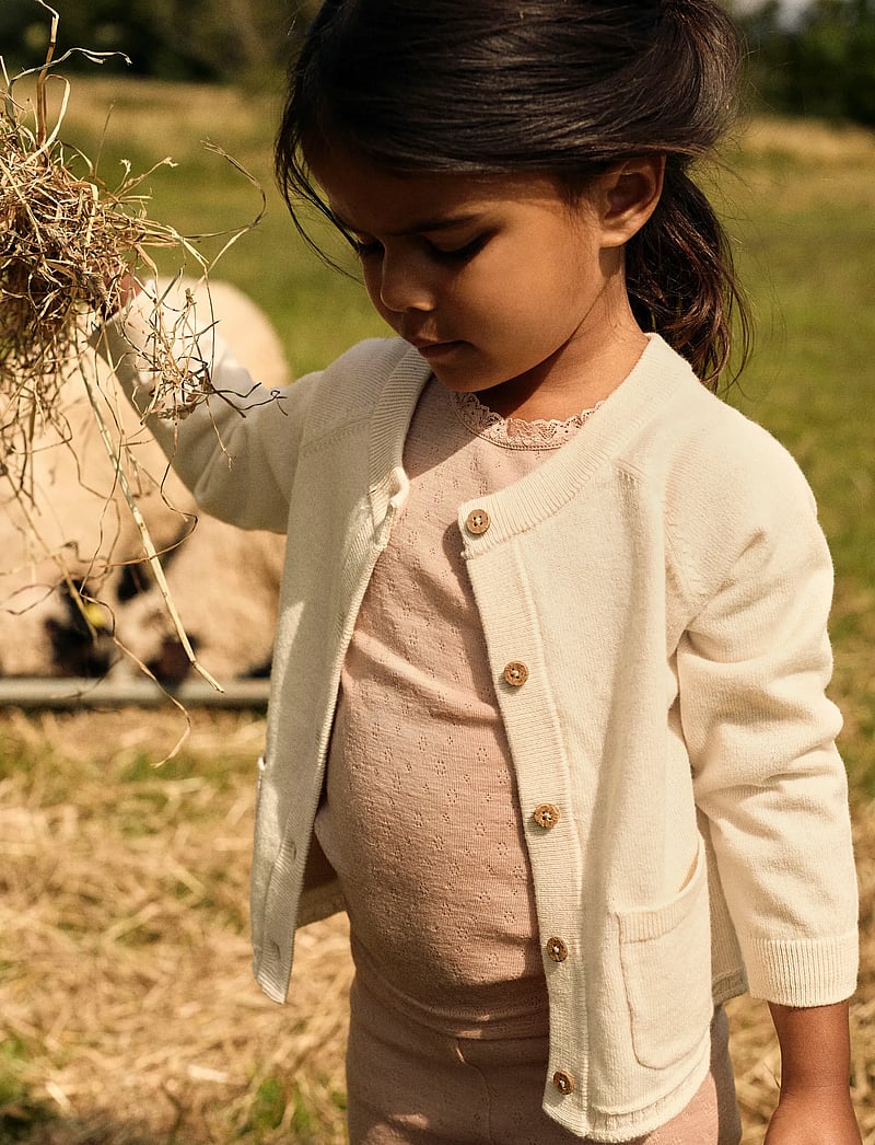 Lil'Atelier - NMNNORD WO/CO LS KNIT CARD LIL - koftor - turtledove - 5