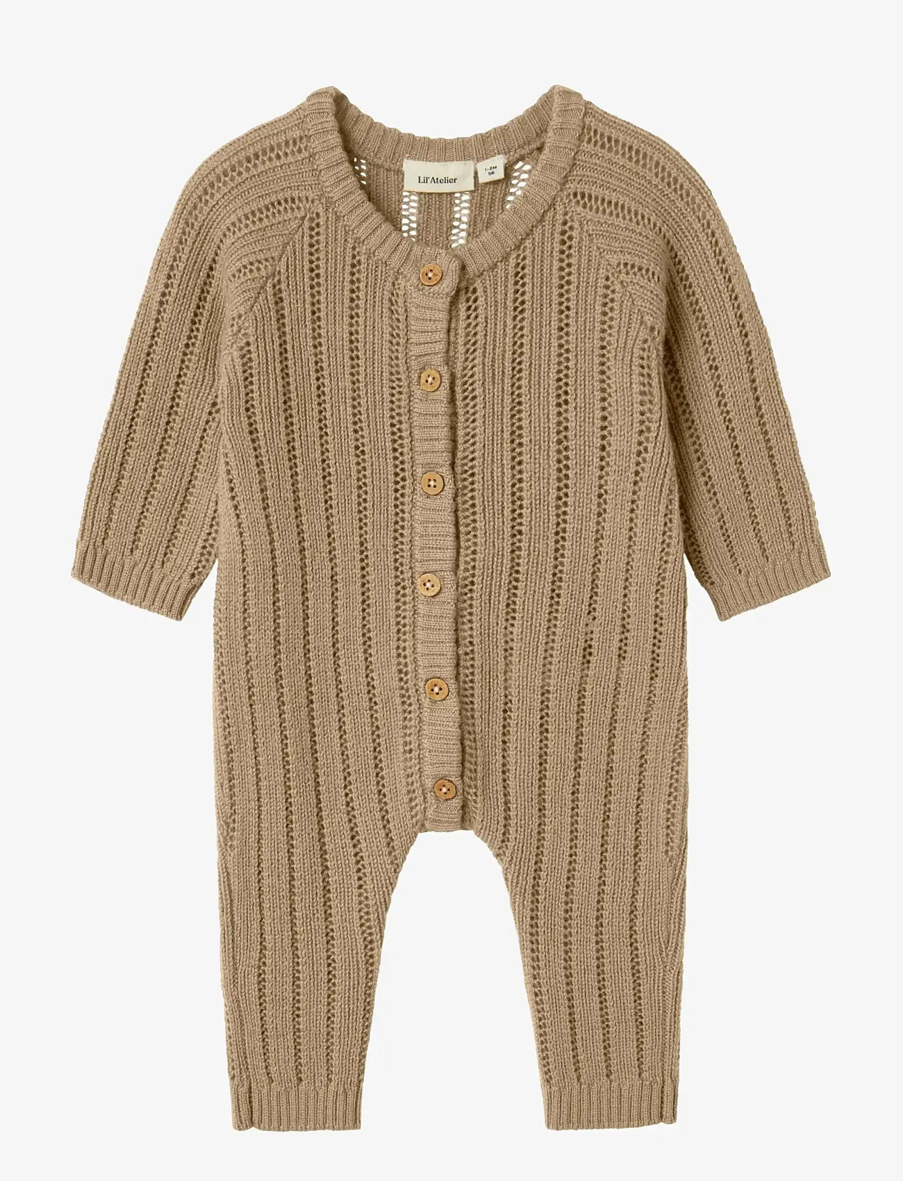 Lil'Atelier - NBMNOMO WOOL KNIT SUIT LIL - funkionsunterwäsche - baby - tigers eye - 1