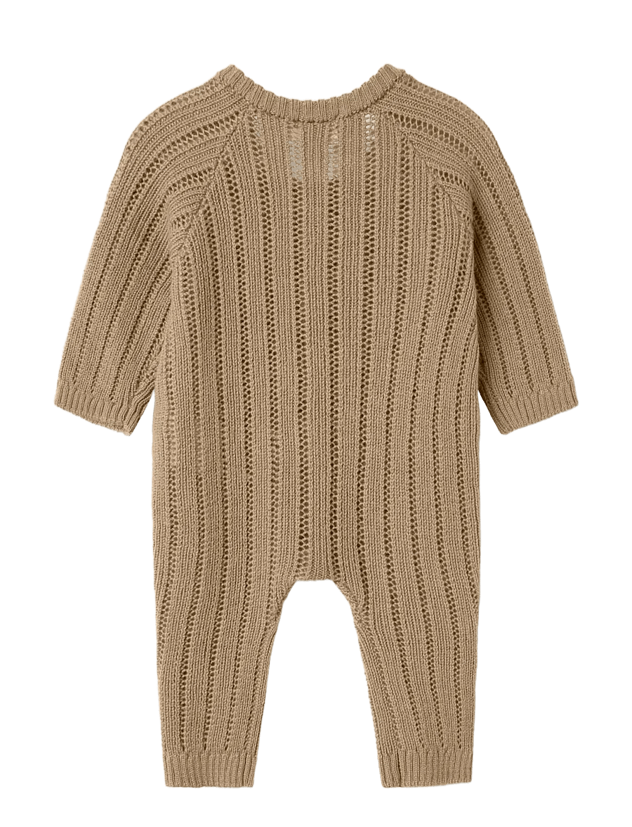 Lil'Atelier - NBMNOMO WOOL KNIT SUIT LIL - baselayer til baby - tigers eye - 2
