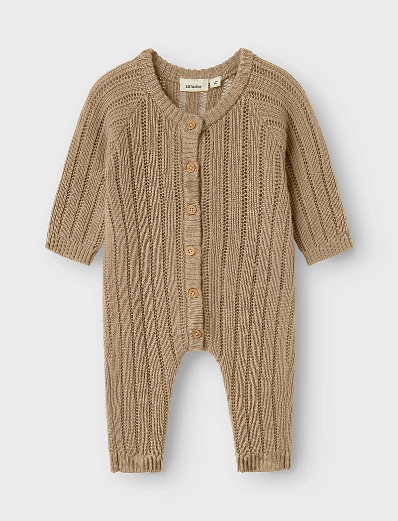 Lil'Atelier - NBMNOMO WOOL KNIT SUIT LIL - funkionsunterwäsche - baby - tigers eye - 0