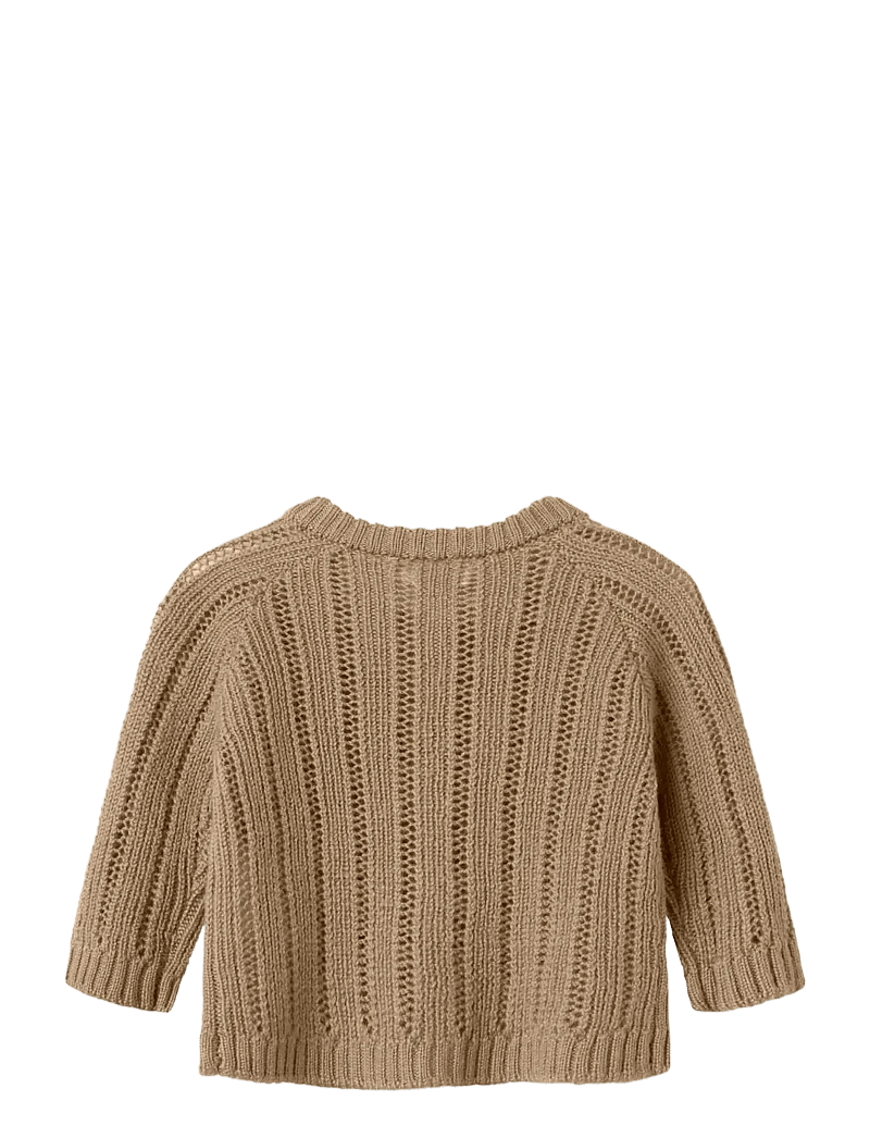 Lil'Atelier - NBMNOMO WOOL LS KNIT CARD LIL - cardigans - tigers eye - 2