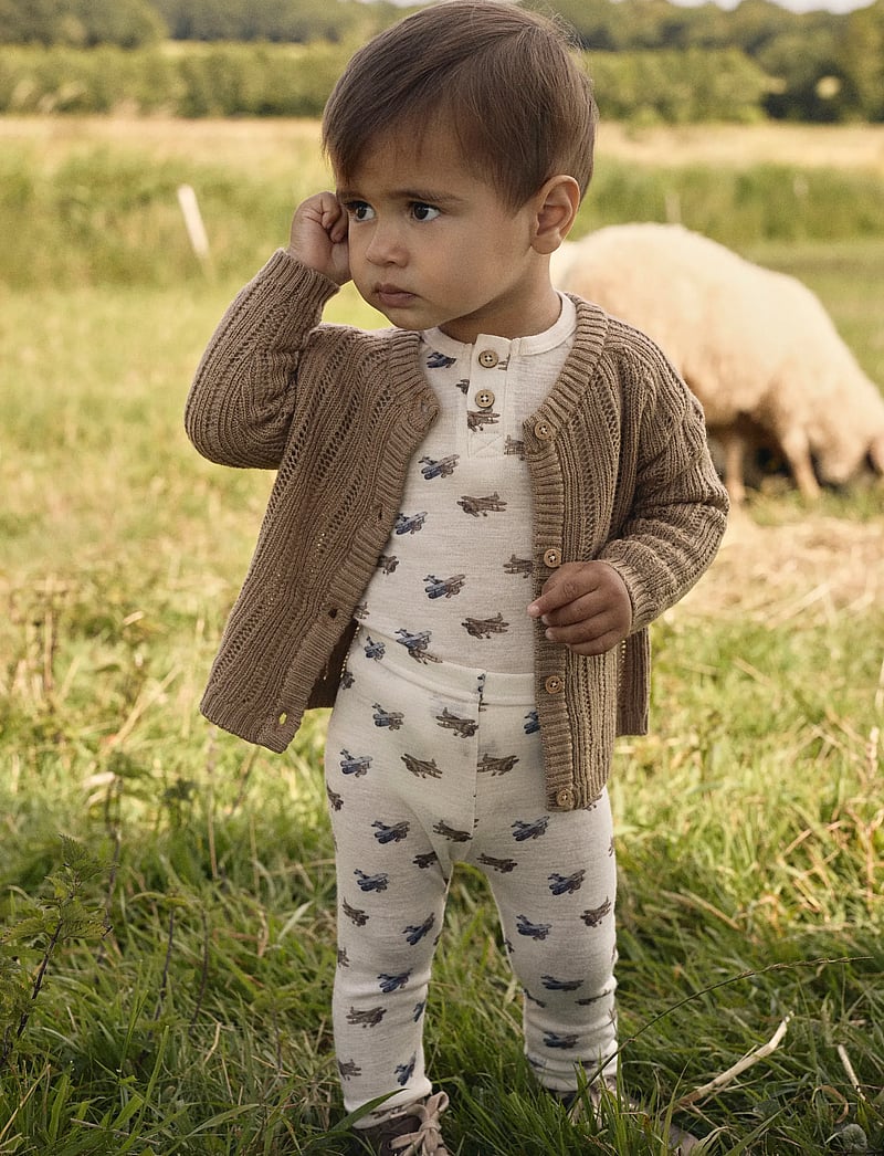 Lil'Atelier - NBMNOMO WOOL LS KNIT CARD LIL - cardigans - tigers eye - 4