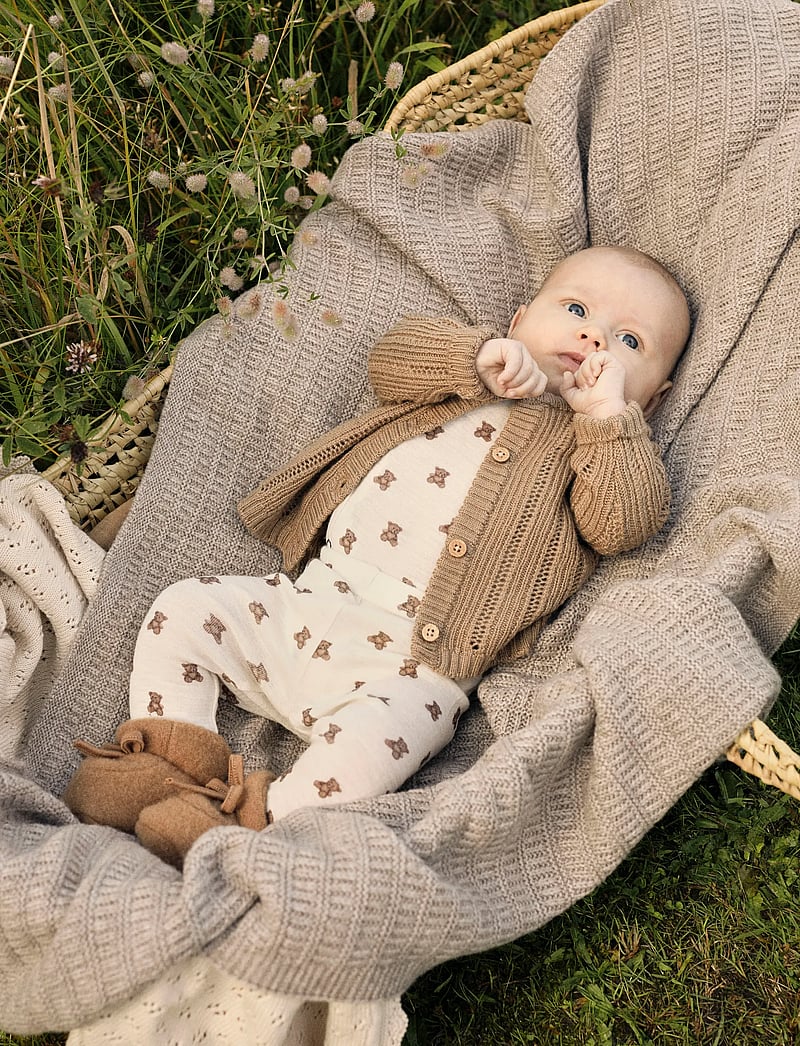 Lil'Atelier - NBMNOMO WOOL LS KNIT CARD LIL - cardigans - tigers eye - 5