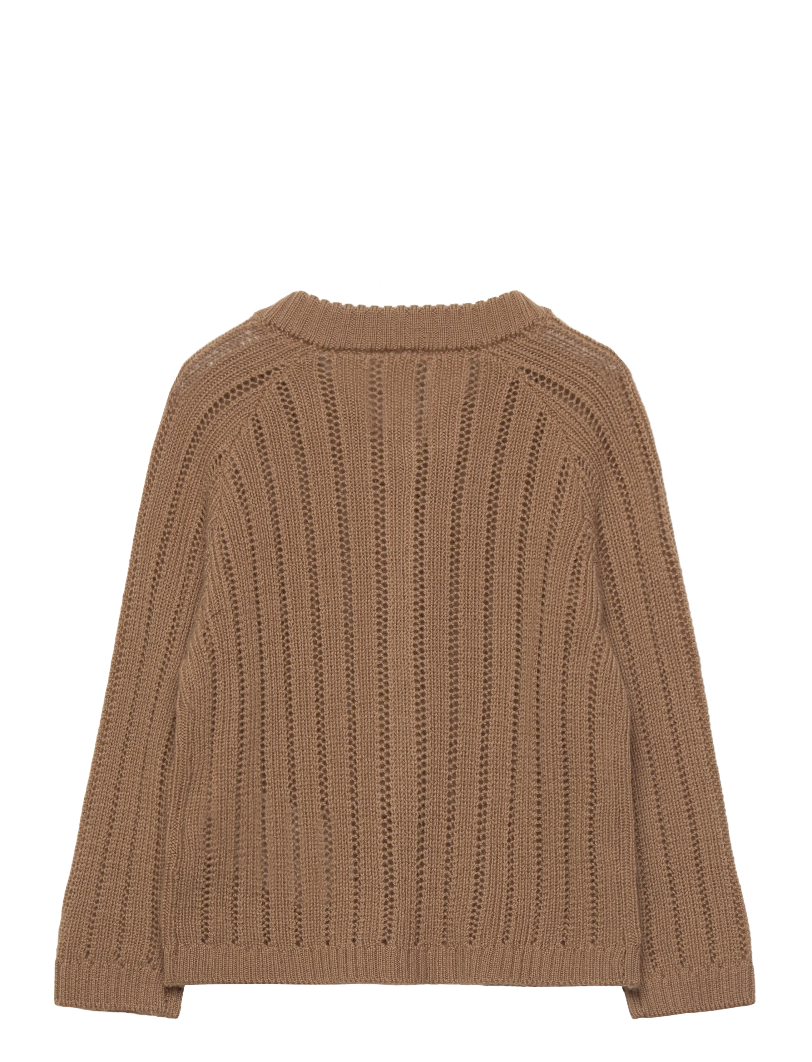 Lil'Atelier - NMMNOMO WOOL LS KNIT CARD LIL - cardigans - tigers eye - 1