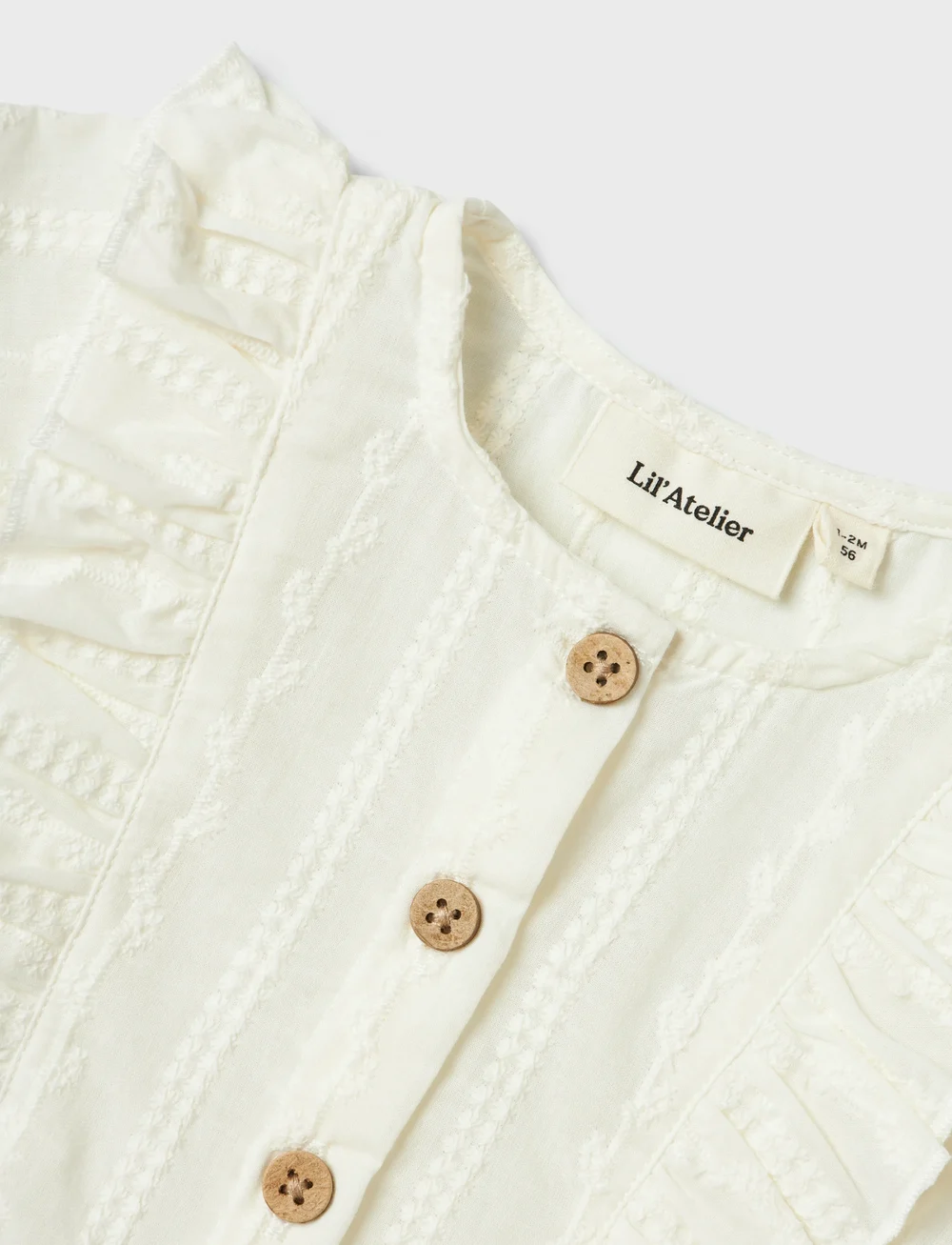 Lil'Atelier - NBFJAZELLE SS LOOSE SHIRT LIL - blouses & tunics - coconut milk - 2