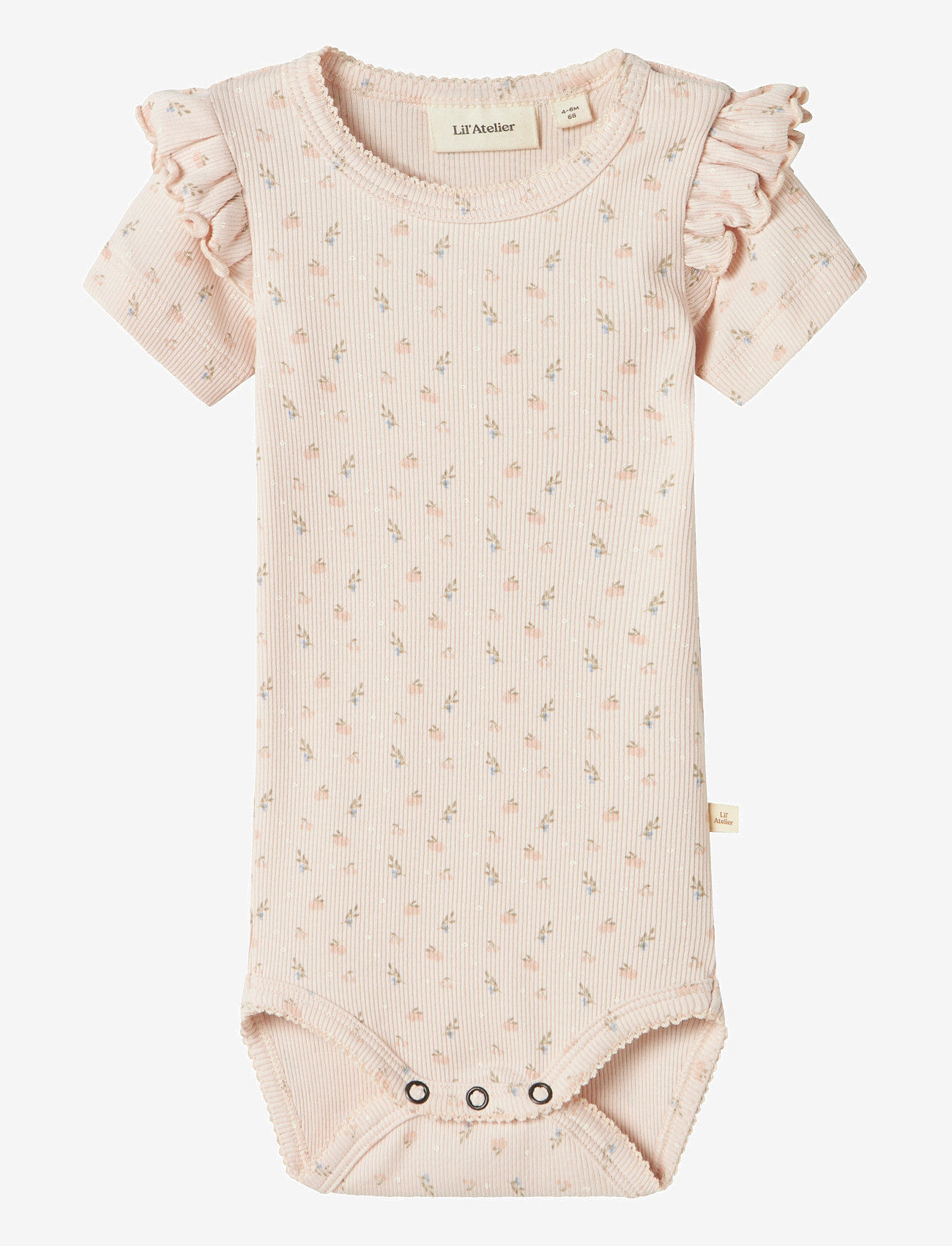 Lil'Atelier - NBFGAGO KIK SS SLIM BODY LIL - kurzärmelige bodys - peach blush - 1