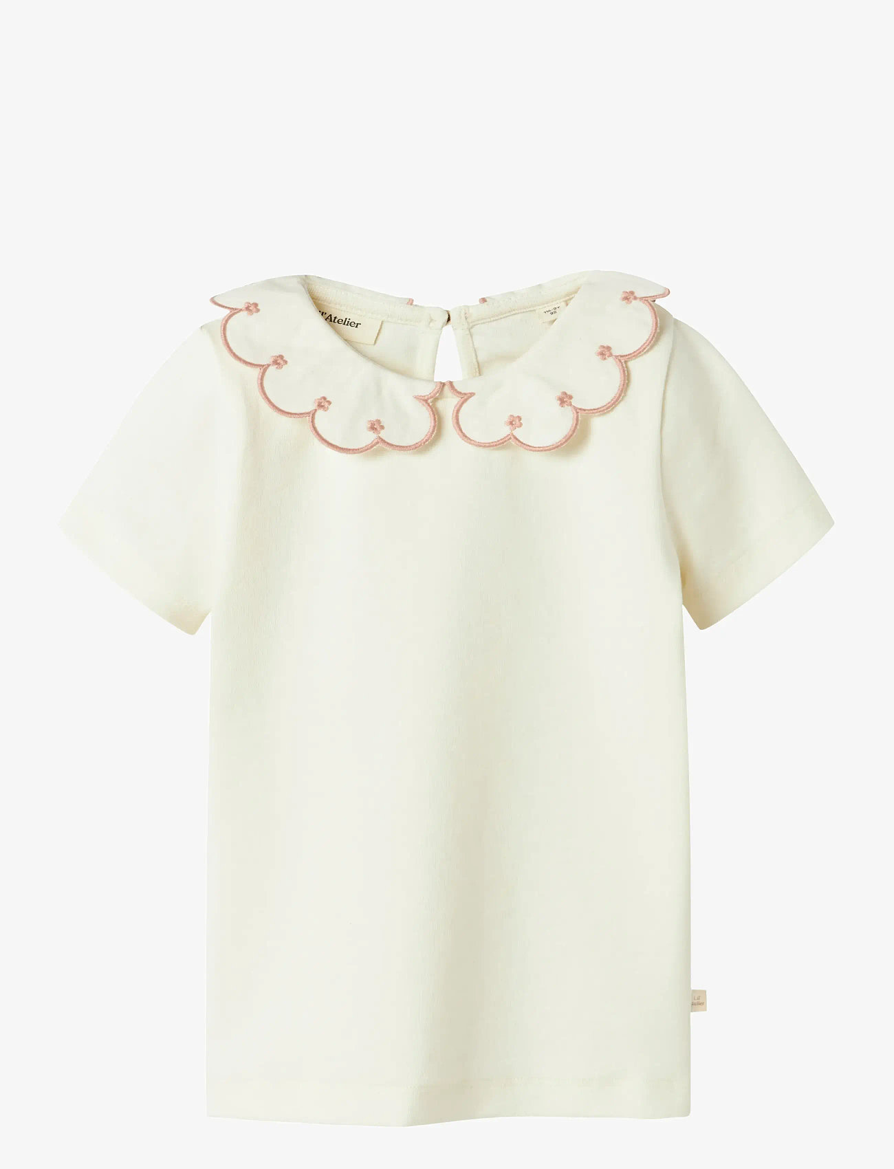 Lil'Atelier - NMFFUNDO SS SLIM TOP LIL - kurzärmelige - coconut milk - 0