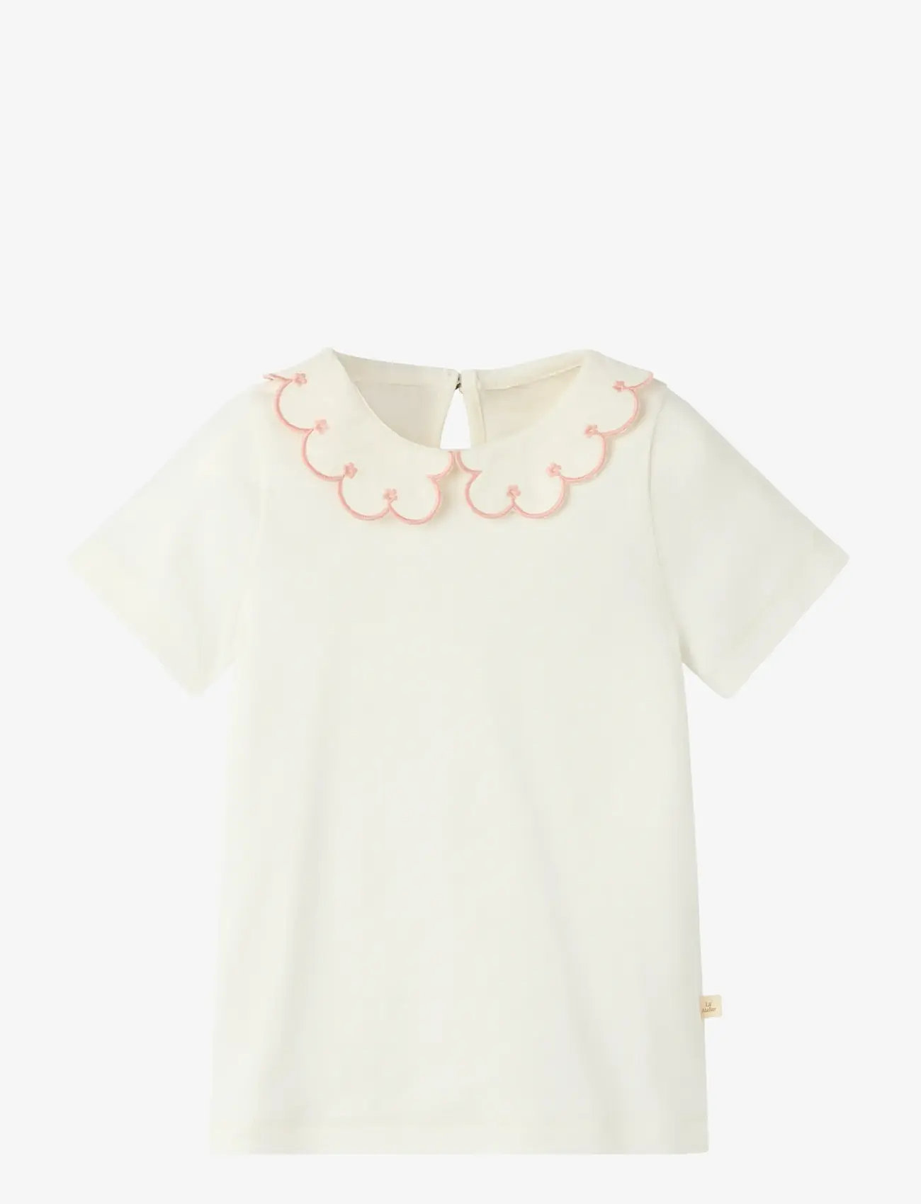 Lil'Atelier - NMFFUNDO SS SLIM TOP LIL - kortærmede - coconut milk - 0