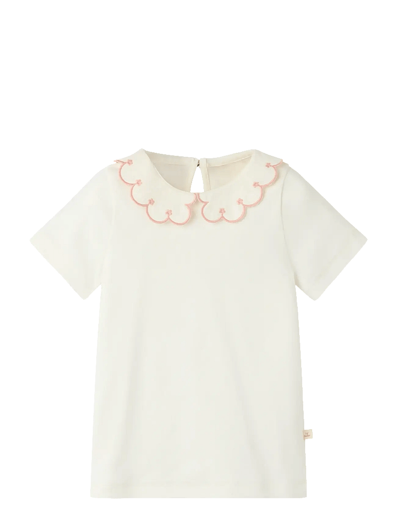 Lil'Atelier - NMFFUNDO SS SLIM TOP LIL - kurzärmelige - coconut milk - 0