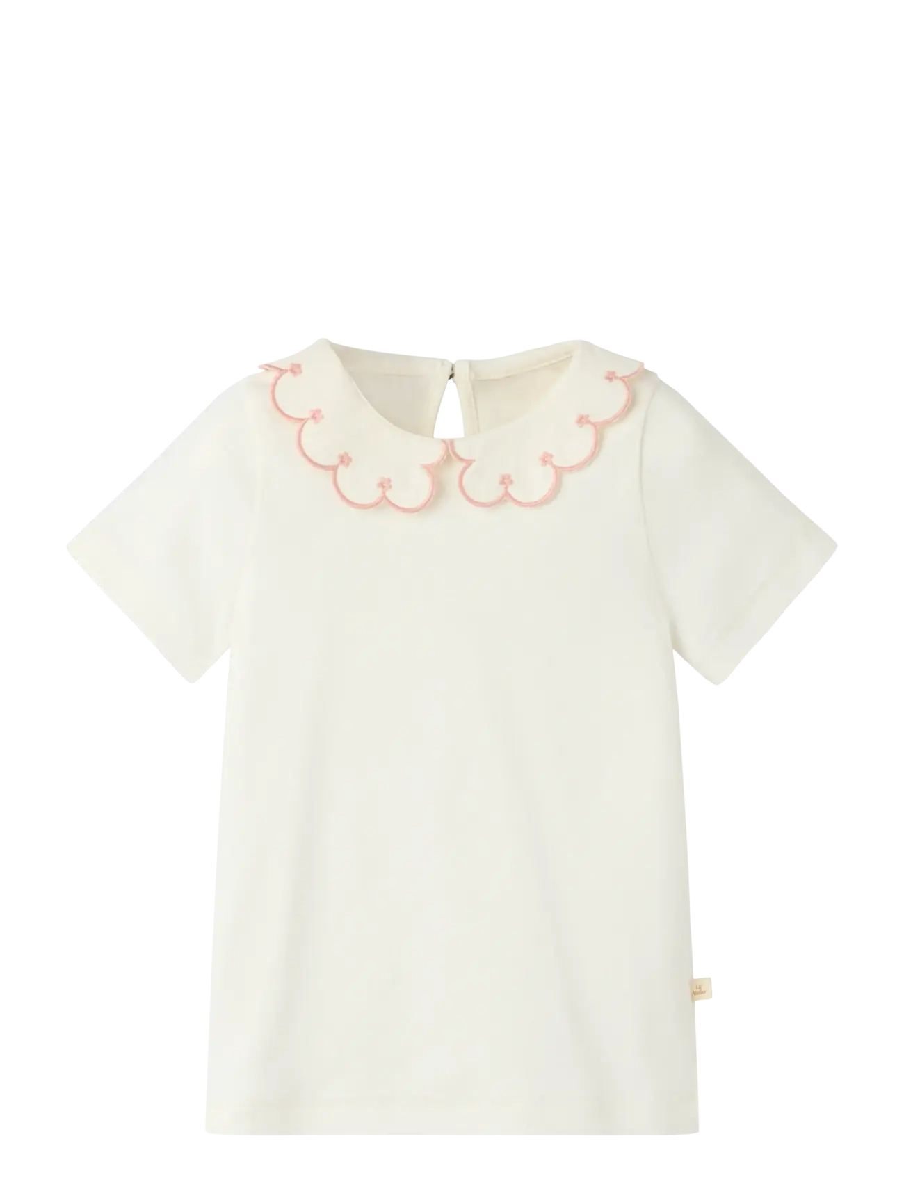 Lil'Atelier - NMFFUNDO SS SLIM TOP LIL - lühikeste varrukatega t-särgid - coconut milk - 0