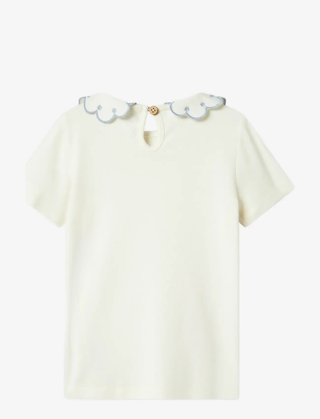 Lil'Atelier - NMFFUNDO SS SLIM TOP LIL - lühikeste varrukatega - coconut milk - 1