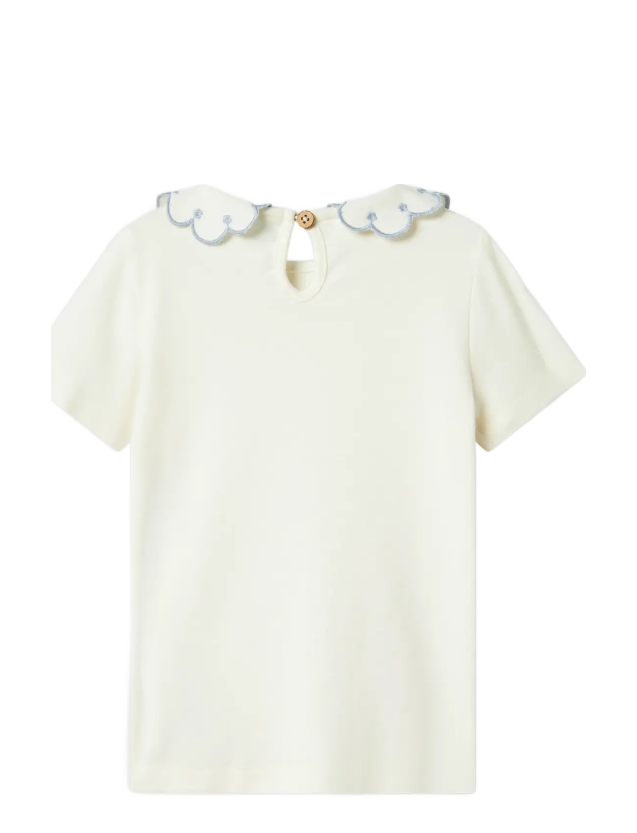Lil'Atelier - NMFFUNDO SS SLIM TOP LIL - kortärmade t-shirts - coconut milk - 2