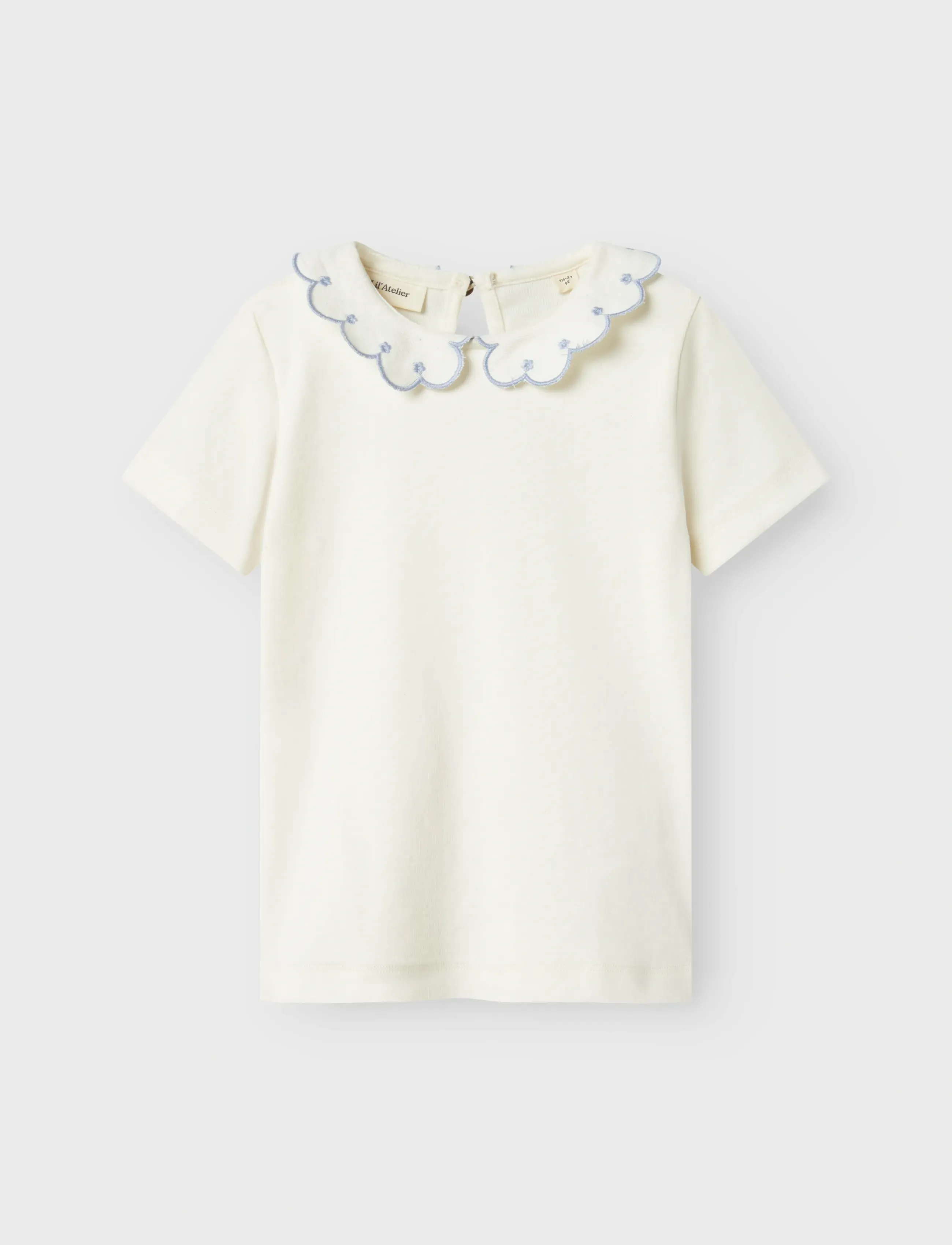 Lil'Atelier - NMFFUNDO SS SLIM TOP LIL - kortärmade t-shirts - coconut milk - 3