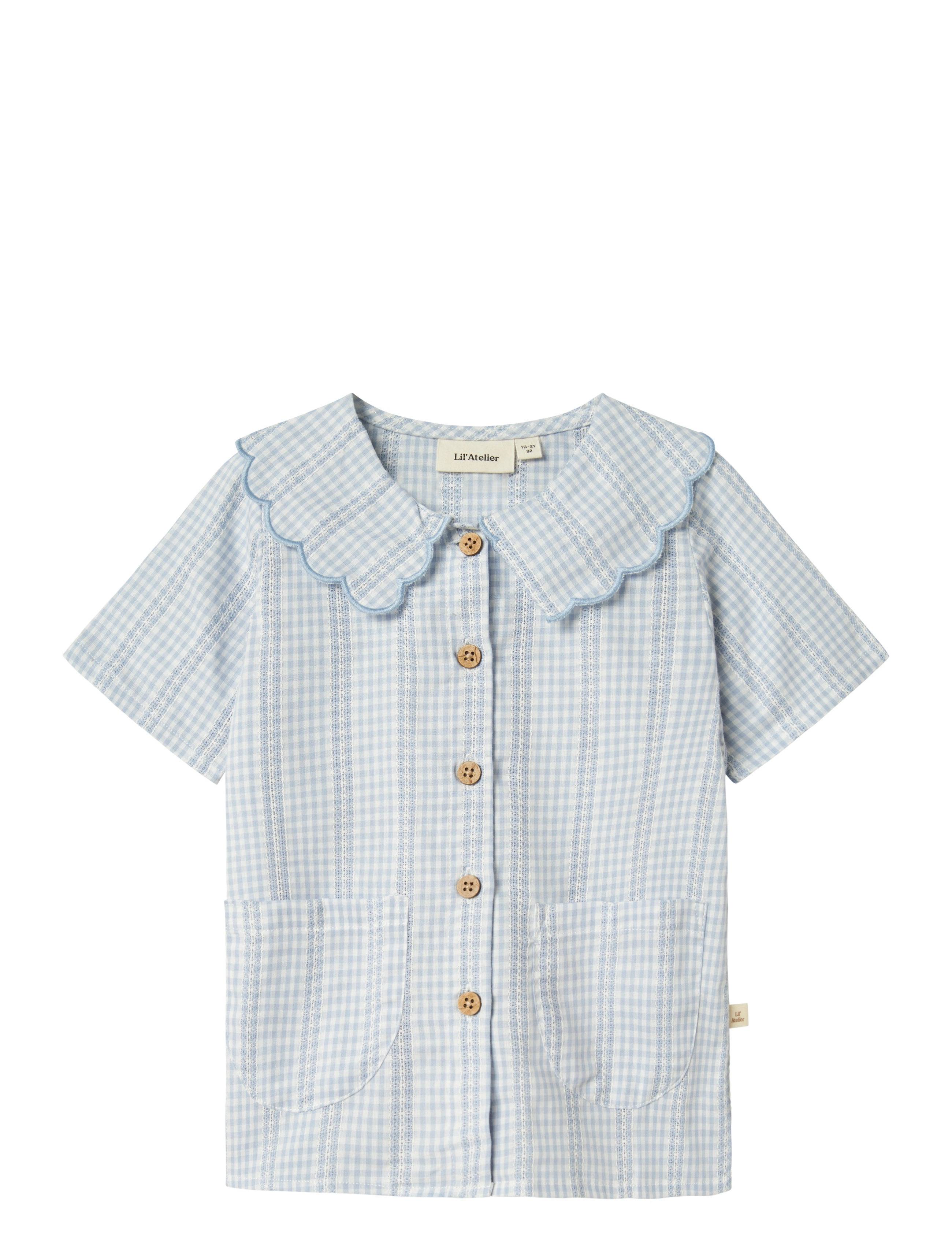 Lil'Atelier NMFHAZELLE SS LOOSE SHIRT LIL - Skjorter - ZEN BLUE / blue