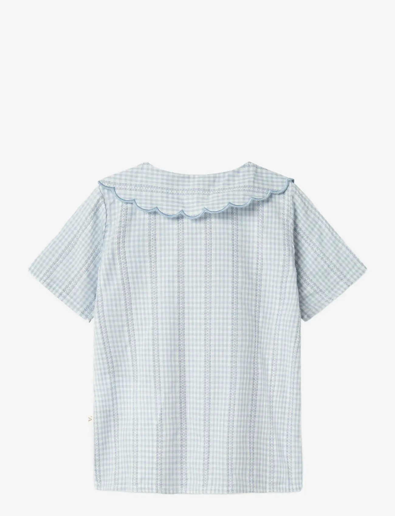 Lil'Atelier - NMFHAZELLE SS LOOSE SHIRT LIL - lyhythihaiset kauluspaidat - zen blue - 2