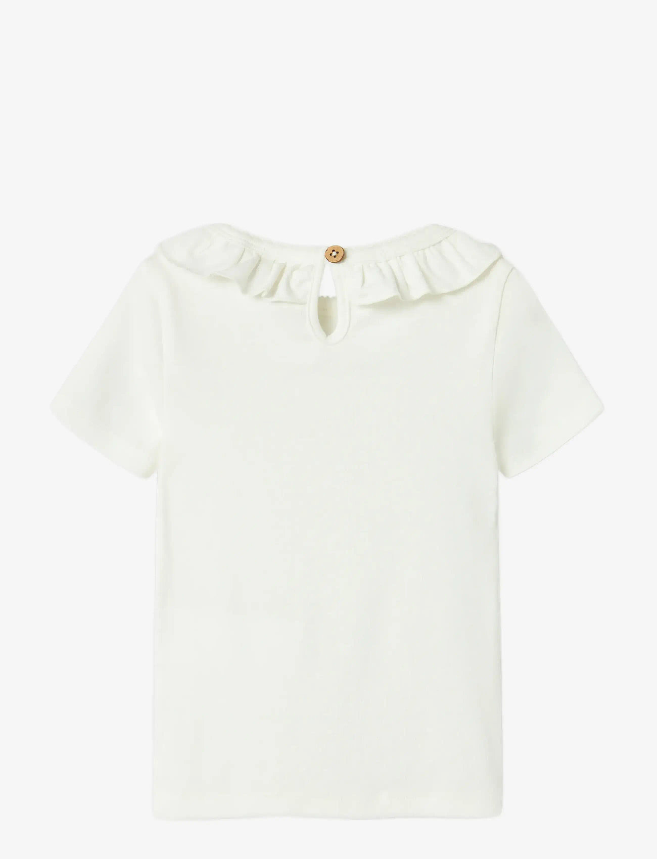 Lil'Atelier - NMFLALO TAN SS SLIM TOP LIL - kortærmede t-shirts - coconut milk - 1