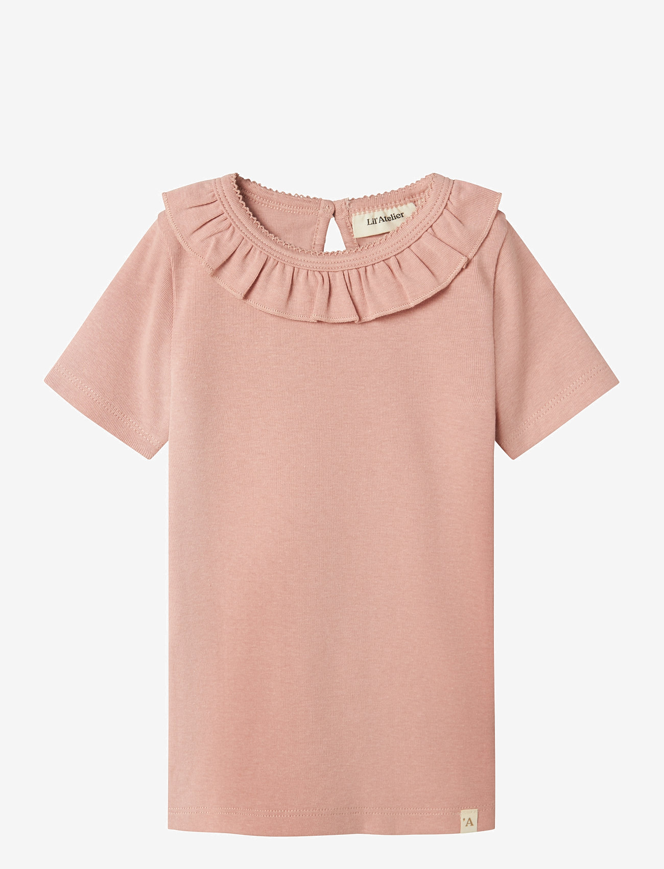 Lil'Atelier - NMFLALO TAN SS SLIM TOP LIL - kortærmede t-shirts - misty rose - 0