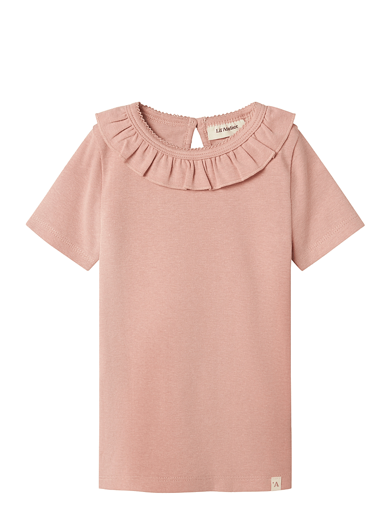 Lil'Atelier - NMFLALO TAN SS SLIM TOP LIL - kortærmede t-shirts - misty rose - 0