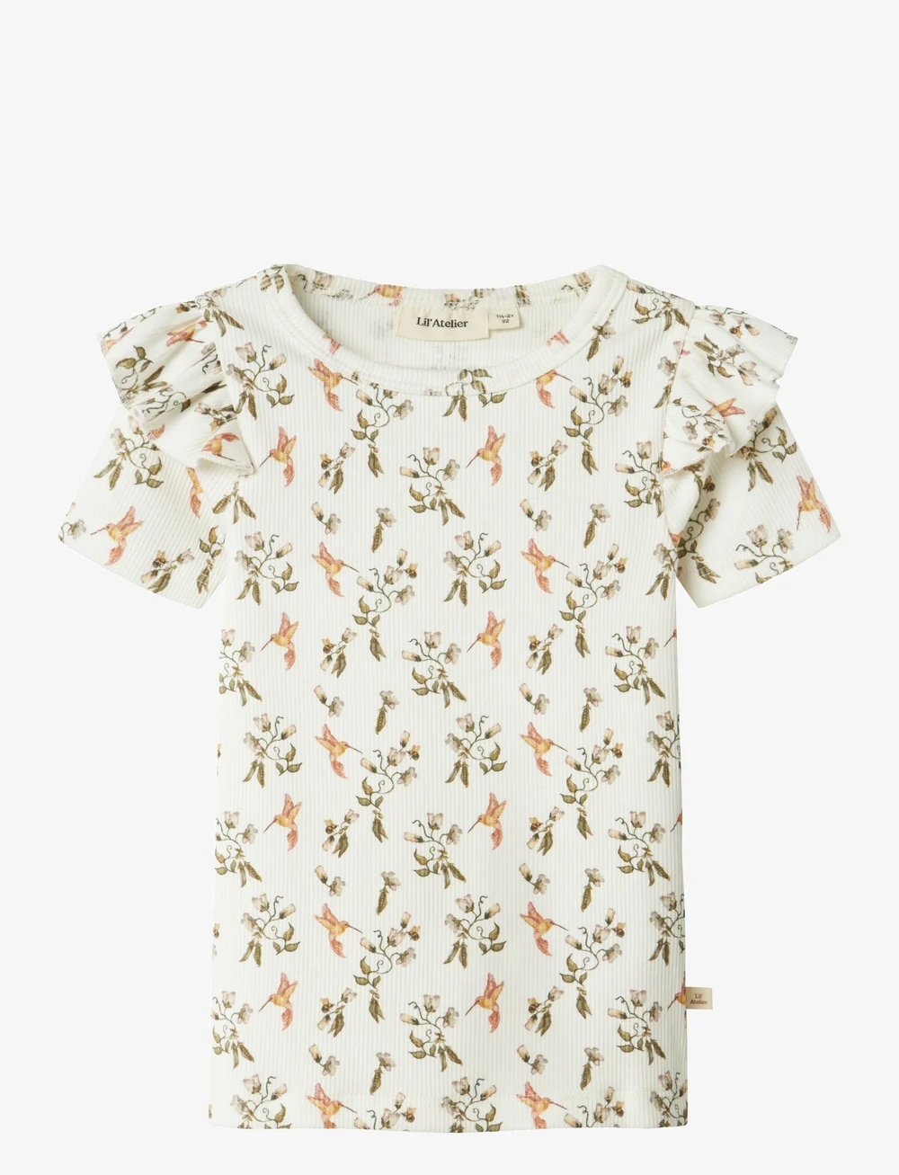Lil'Atelier - NMFLAVO EVO SS SLIM TOP LIL - kurzärmelige - coconut milk - 0