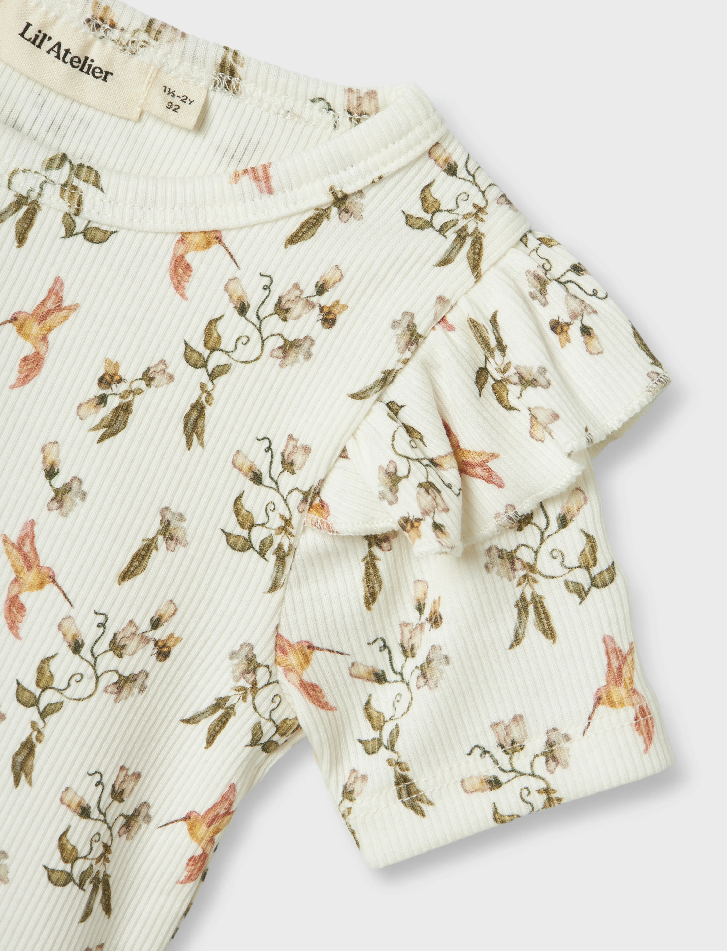 Lil'Atelier - NMFLAVO EVO SS SLIM TOP LIL - lühikeste varrukatega - coconut milk - 2