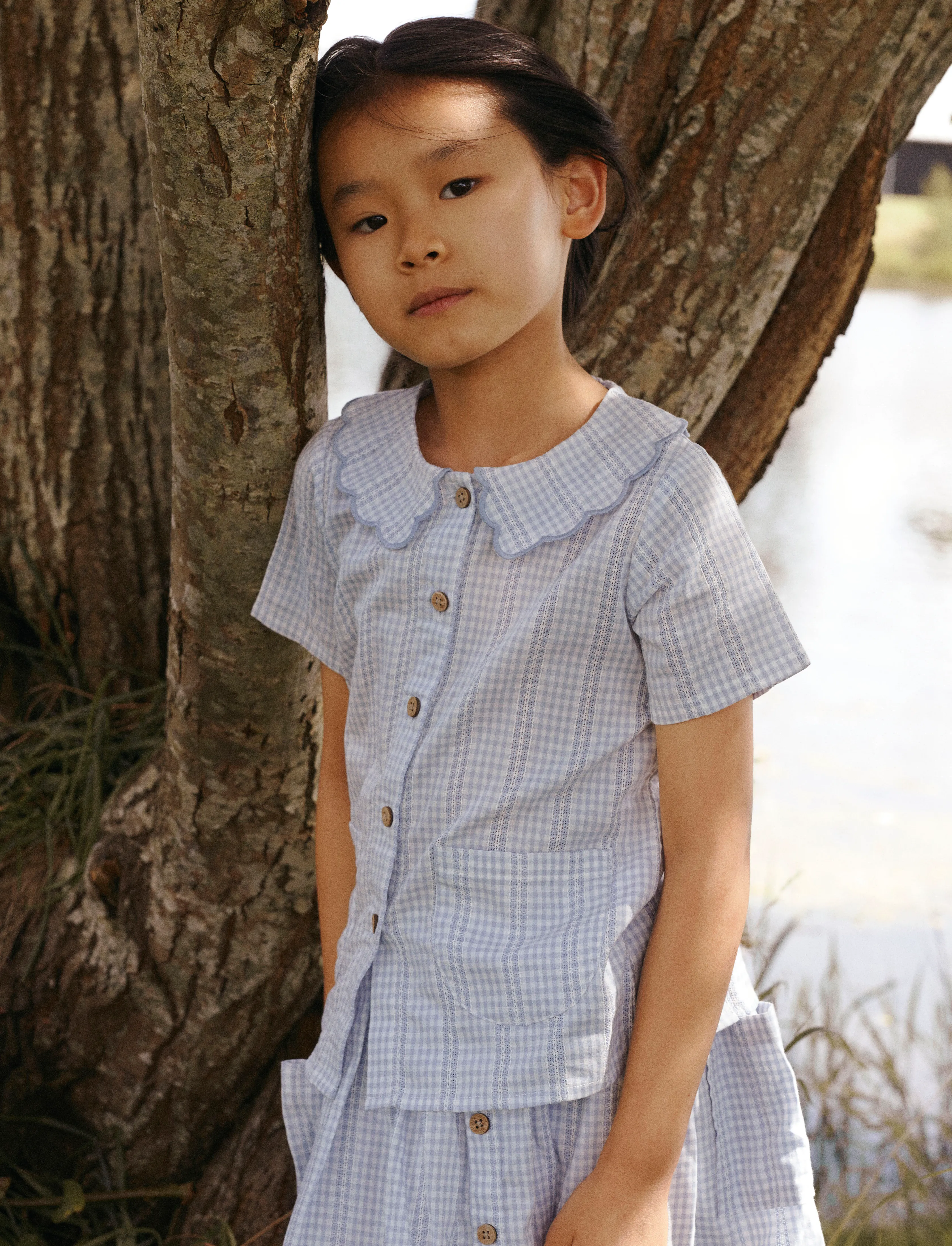Lil'Atelier - NMFHAZELLE SKIRT LIL - kjolar - zen blue - 3