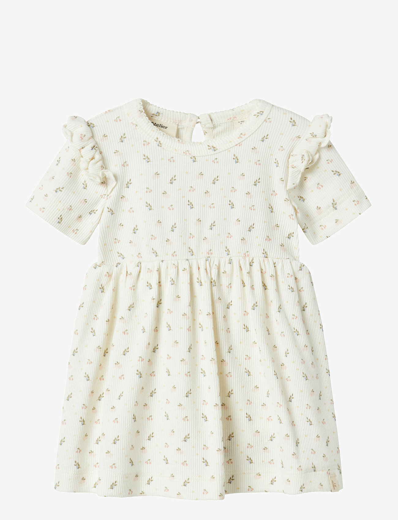 Lil'Atelier - NBFGAGO KEF SS BODY DRESS LIL - kortærmede babykjoler - coconut milk - 0