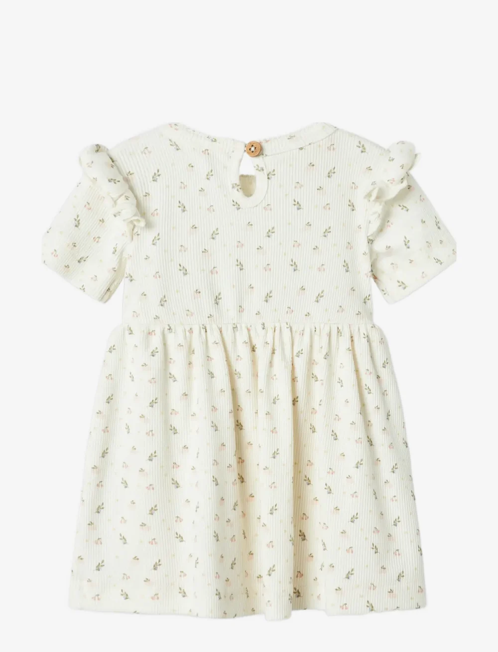 Lil'Atelier - NBFGAGO KEF SS BODY DRESS LIL - kortärmade babyklänningar - coconut milk - 1