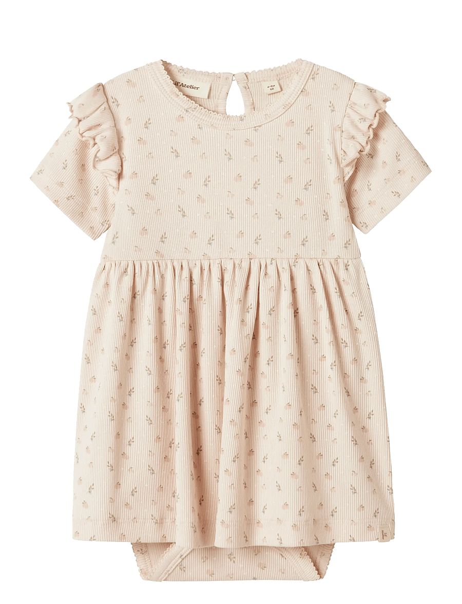 Lil'Atelier - NBFGAGO KEF SS BODY DRESS LIL - peach blush - 1